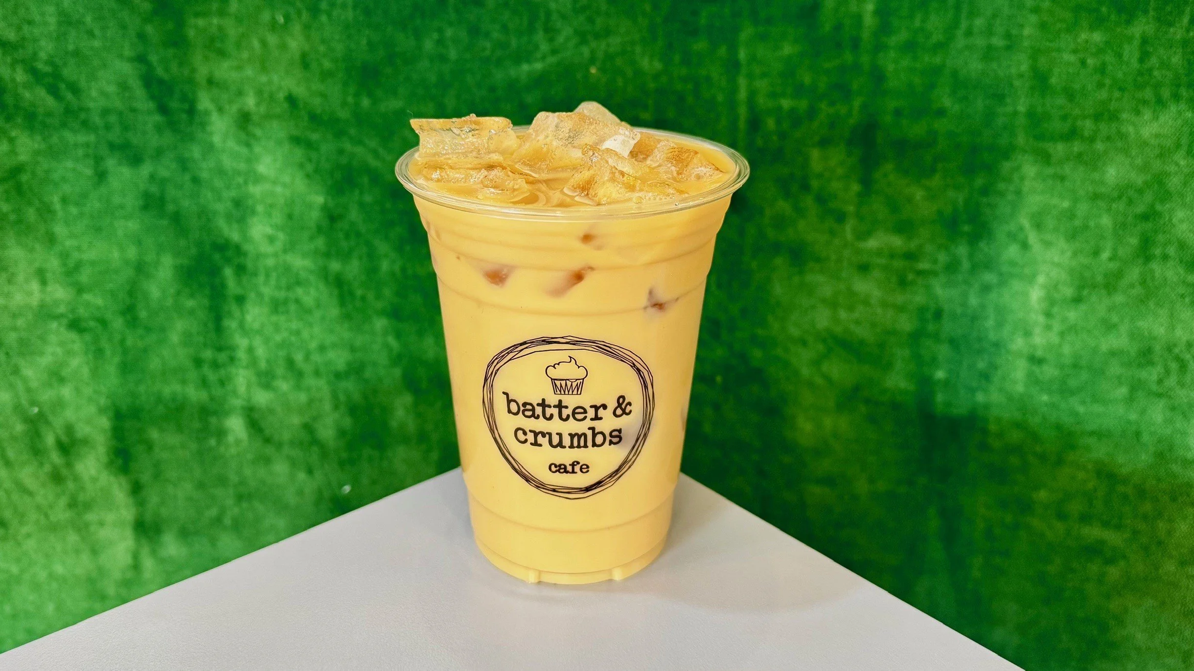 iced banana bread latte