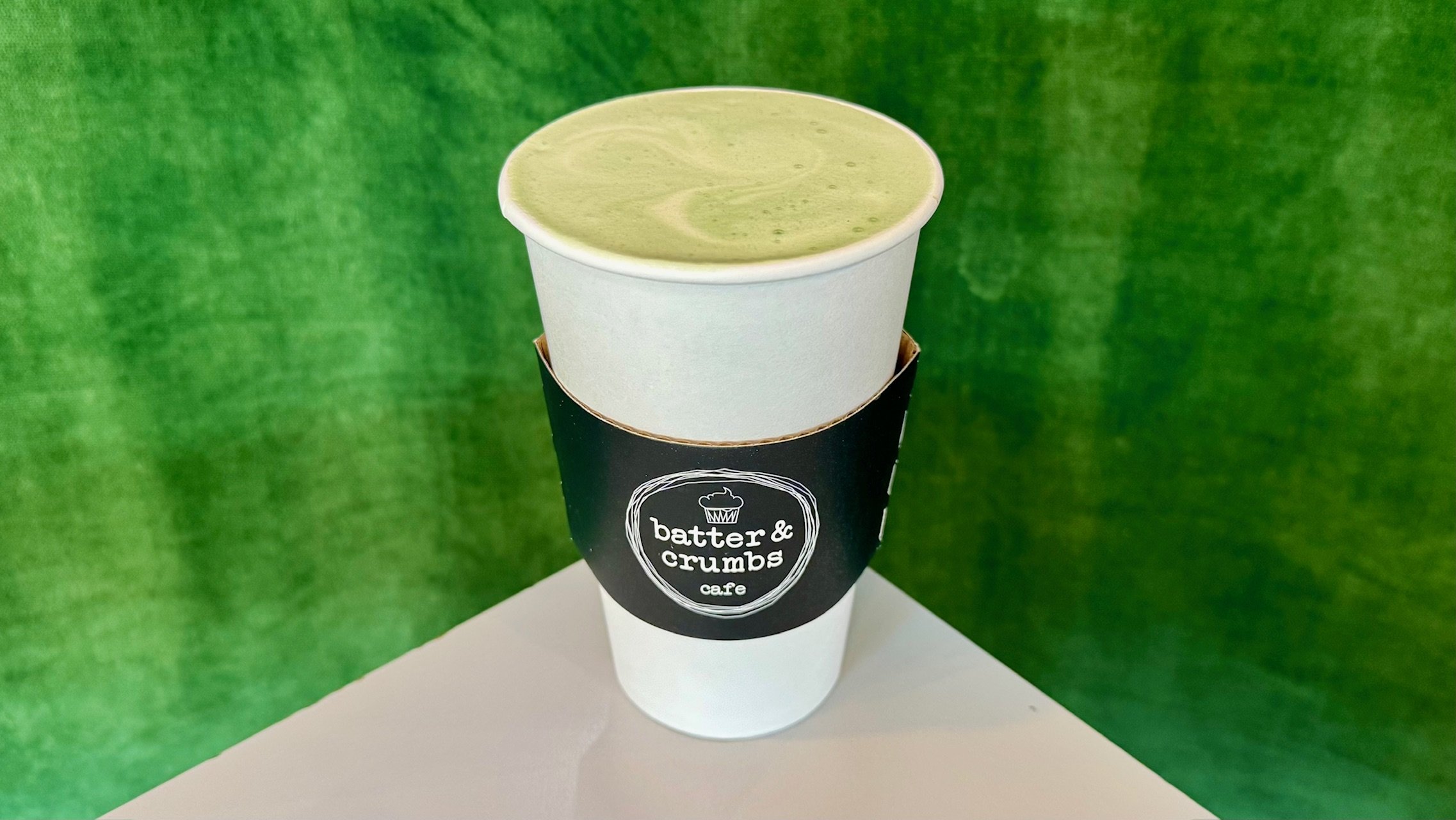 hot pistachio matcha