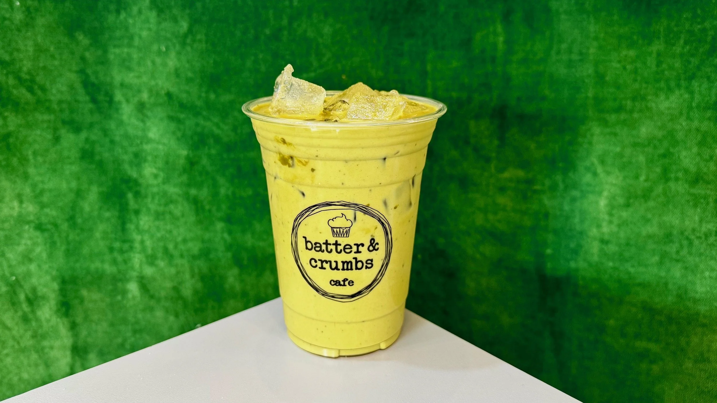 iced pineapple matcha