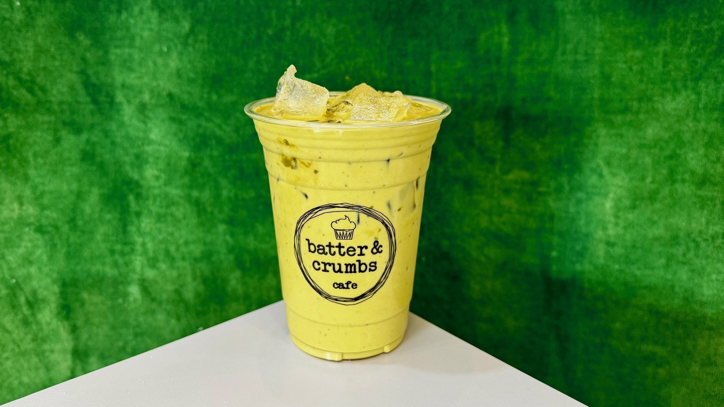 iced pineapple matcha