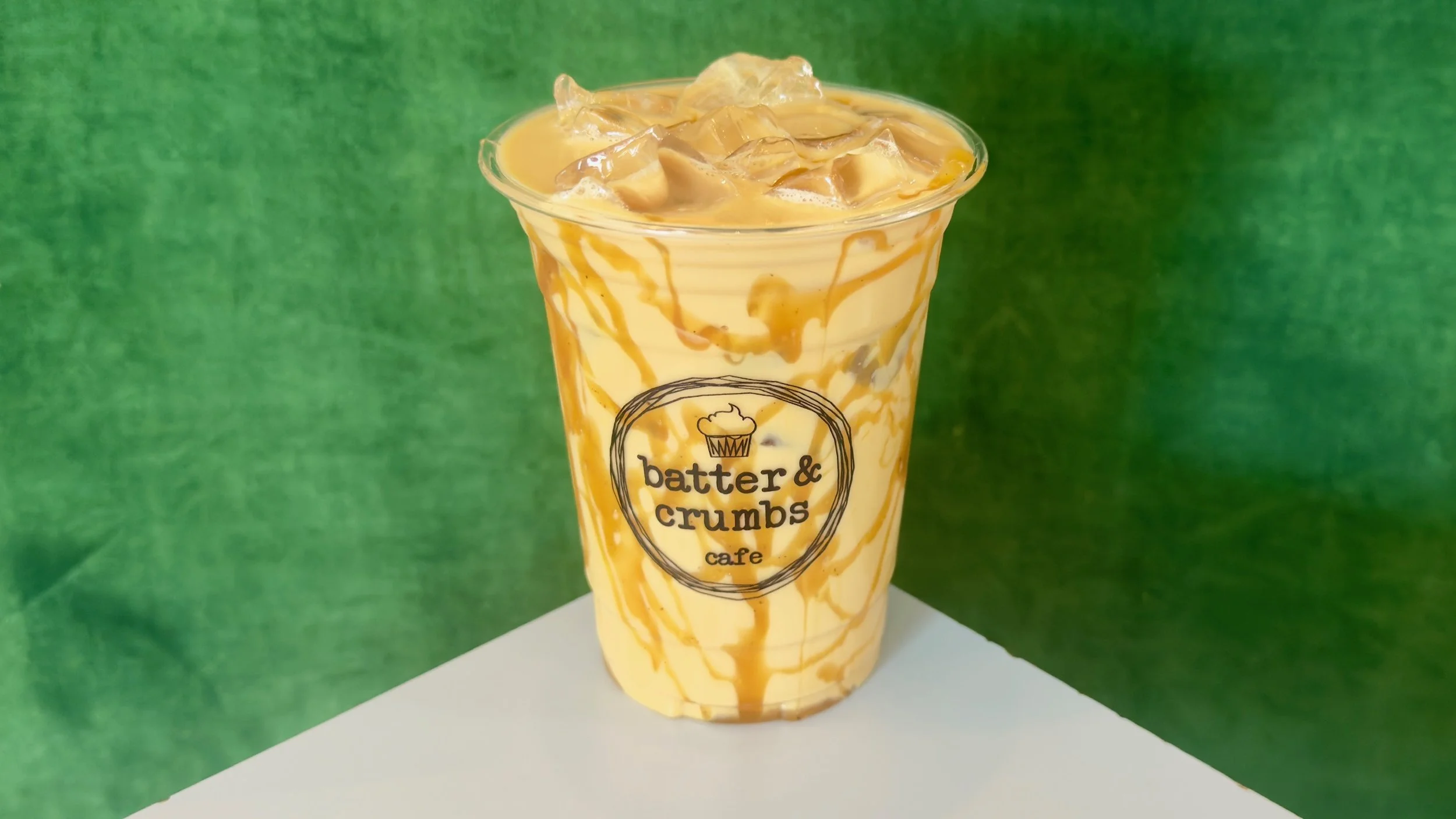 iced salted caramel latte