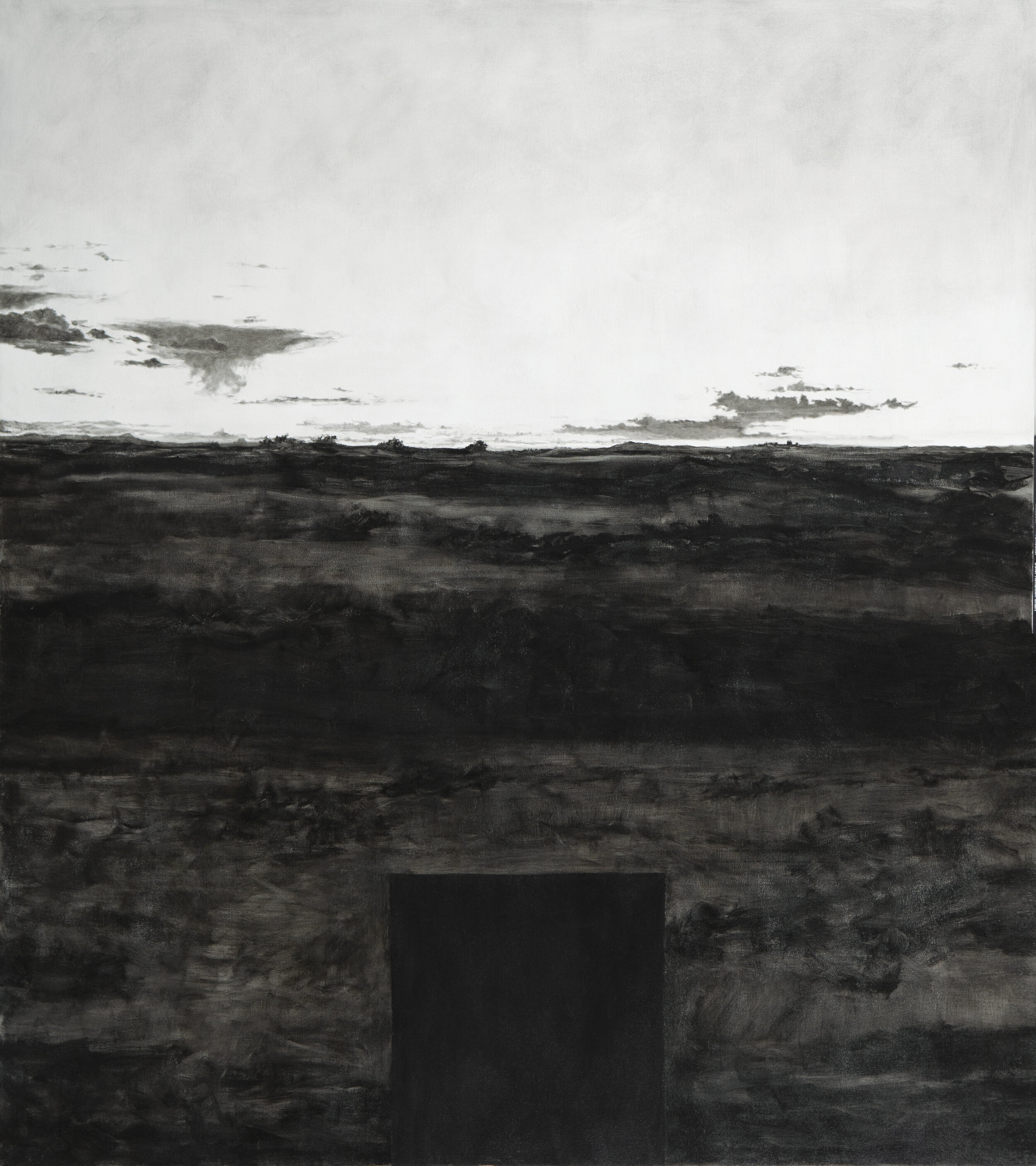    Black Sundown  , 2019  Oil on canvas  60 x 53 in. 