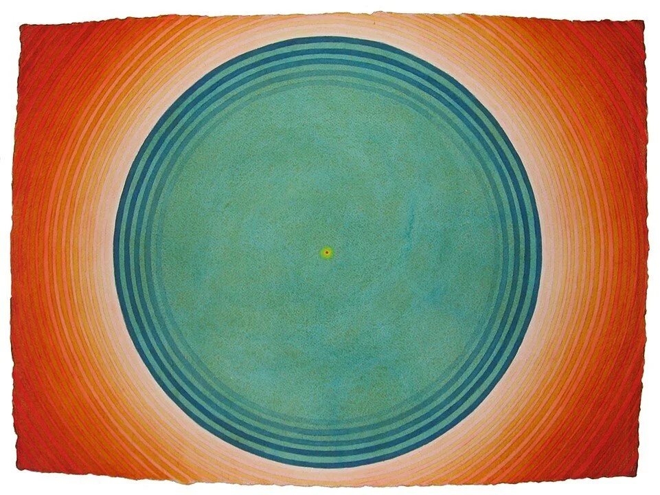    Cascade Bindu  , 2008  Watercolor on Indian hand made paper  22 x 30 in. 