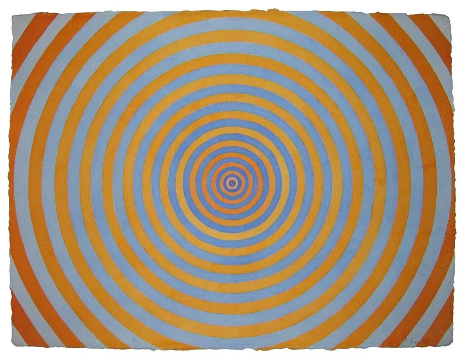    Vertigo Bindu  , 2008  Watercolor, acrylic, on Indian handmade paper  22 x 30 in. 