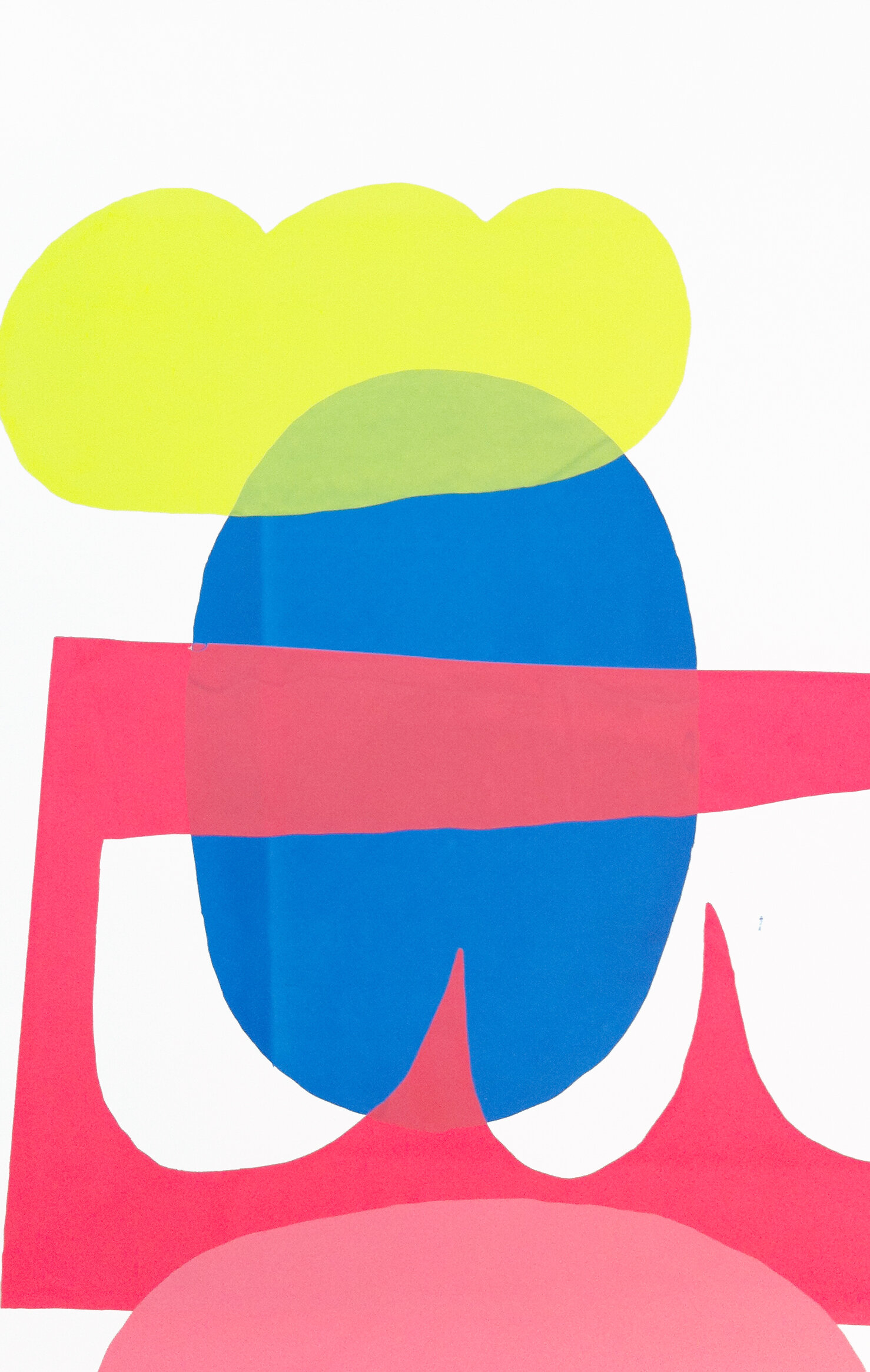    Shapes 1  , 2013  Monoprint, Silkscreen ink on paper  40 x 26 in. 