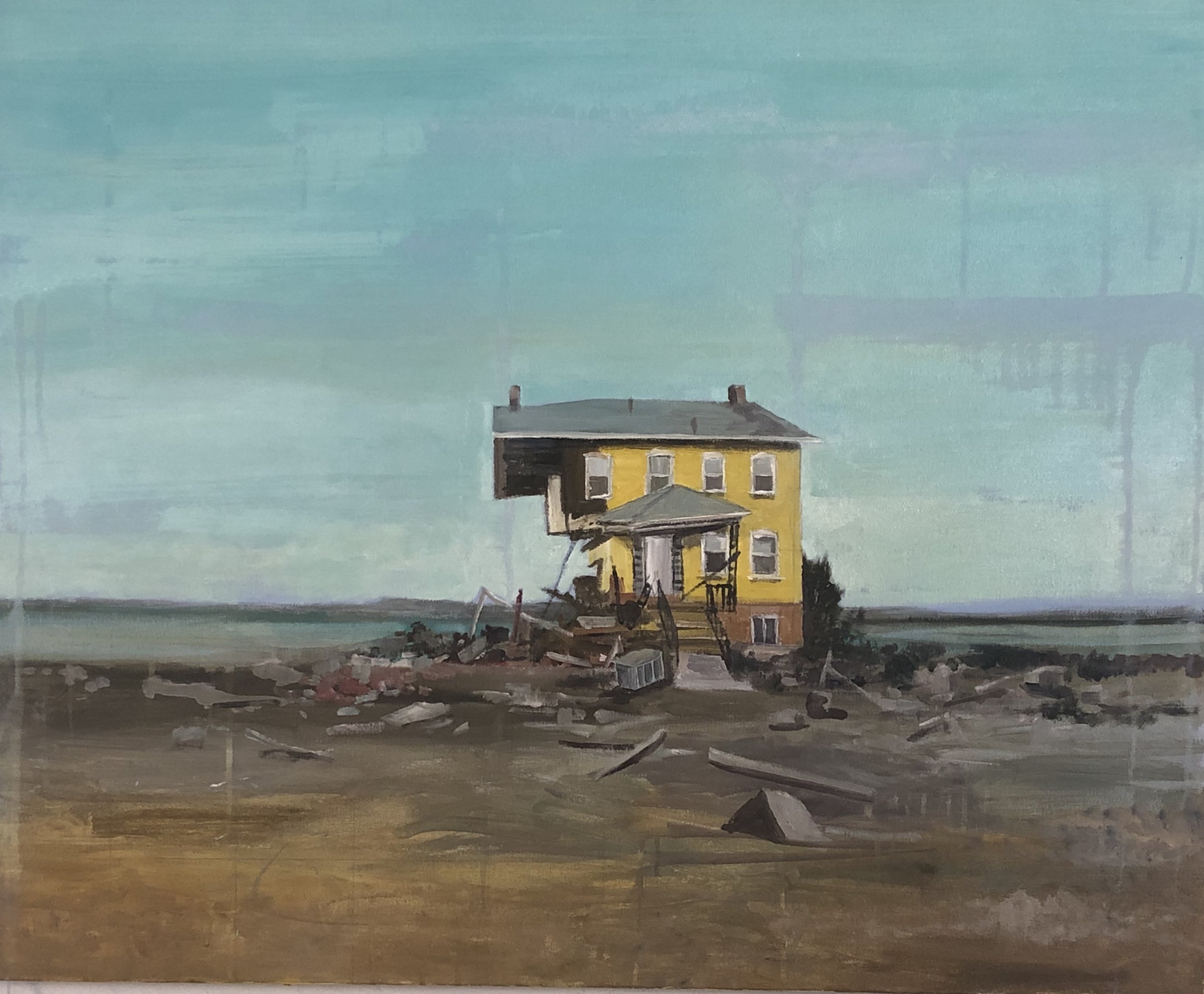    Vacation House #2  , 2019  Oil on canvas  32 x 39 in. 