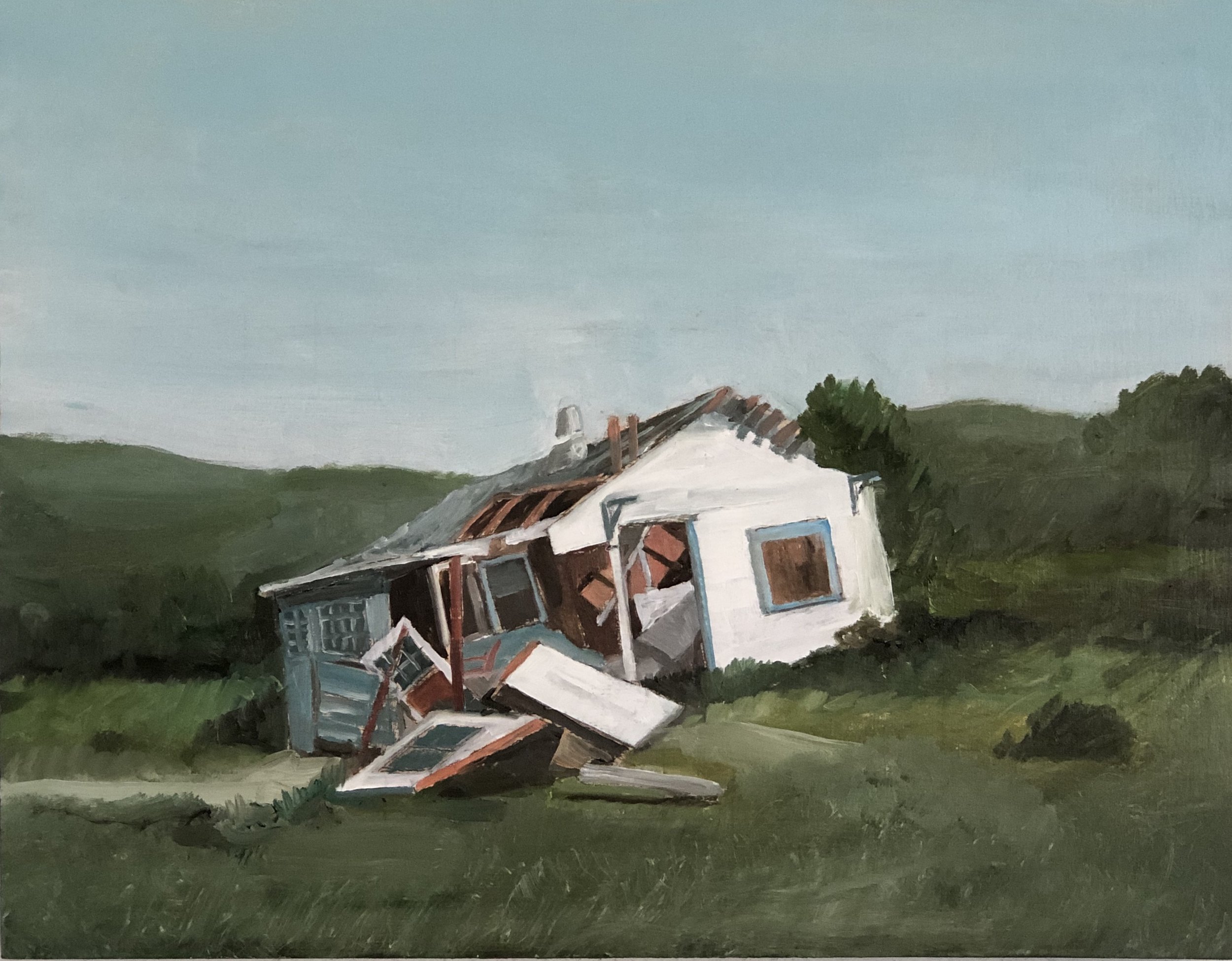    Cottage  , 2019  Oil on canvas  14 x 16 in. 