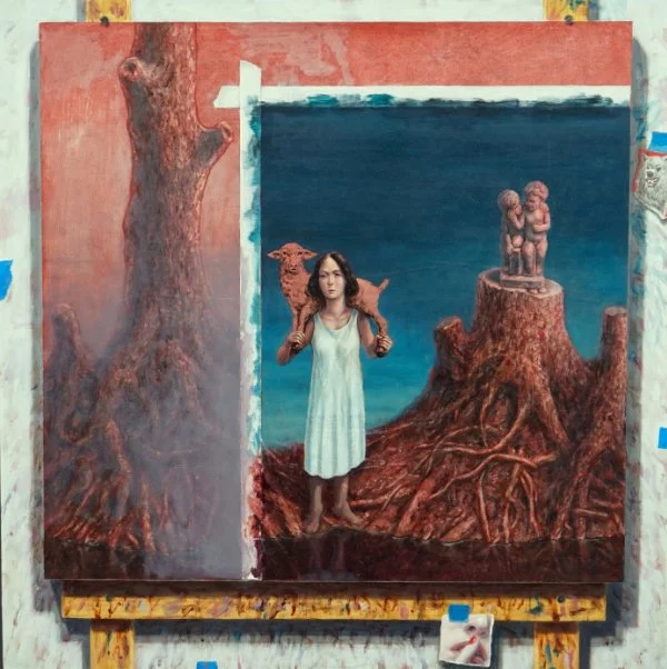    Saved  , 2021  Oil on panel  24 x 24 in. 