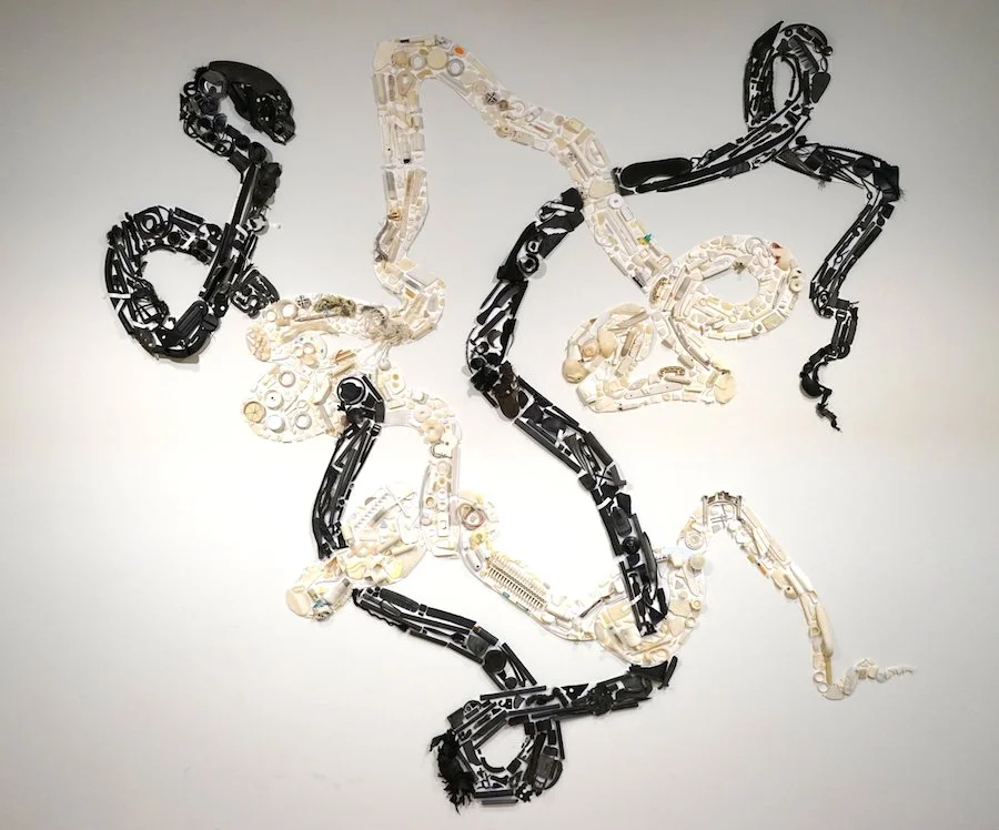    Newer Laocoön (voice of warning)  , 2015  Ocean plastic from Greece, California, Alaska, Hawaii, and Costa Rica  96 x 89 x 5 in. 