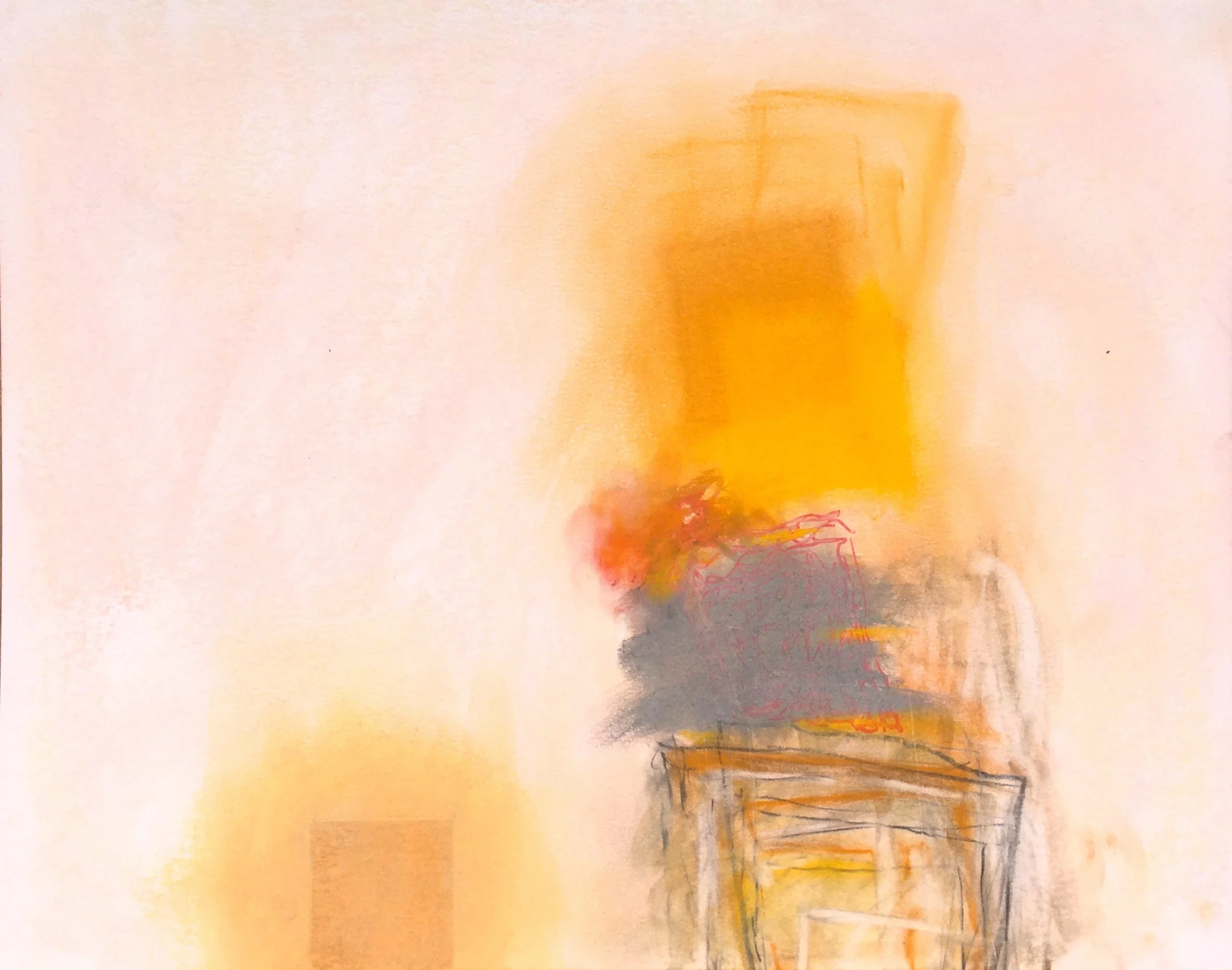    May 9, 2022  , 2022  Pastel, pencil on paper  11 x 14 in. 