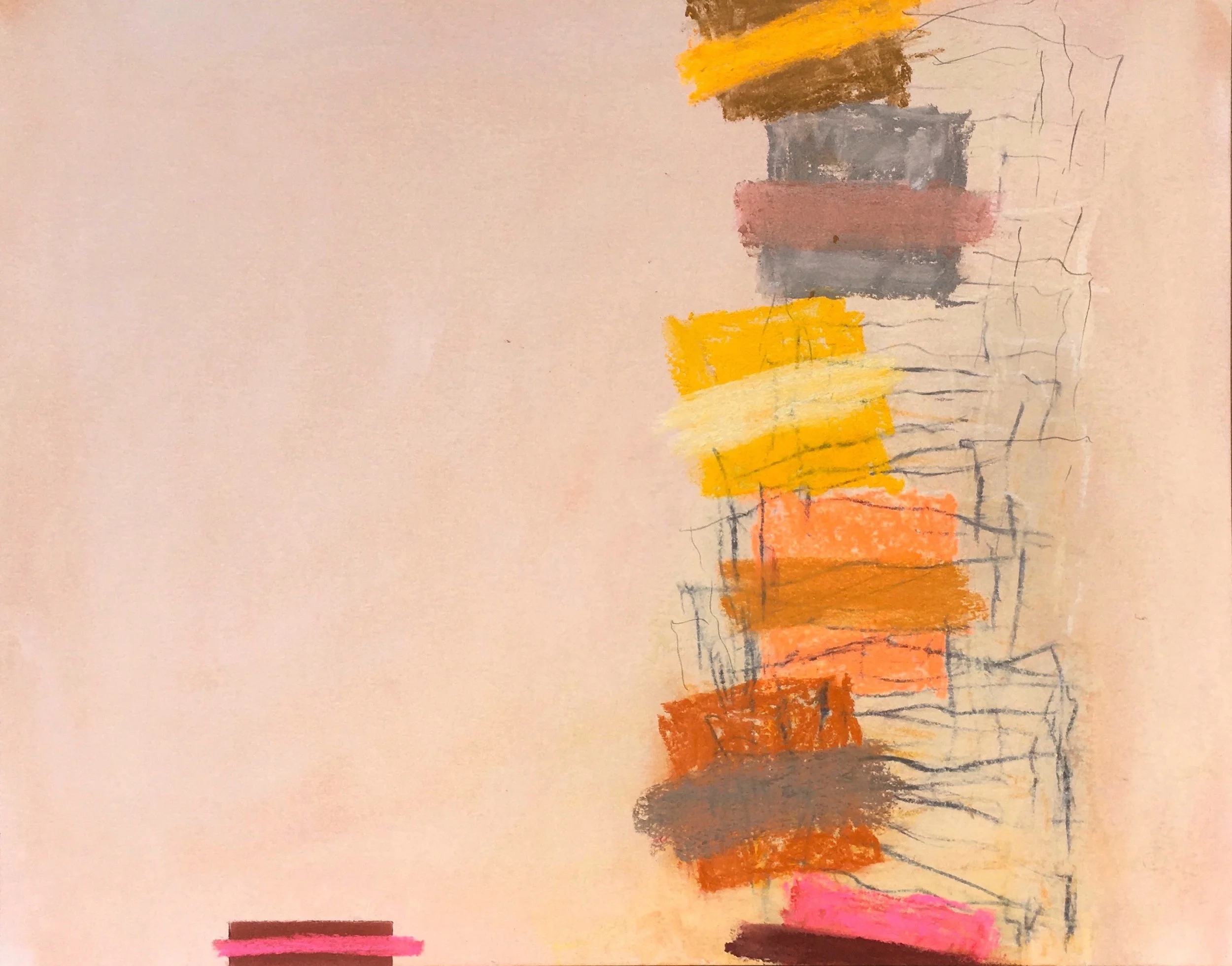    May 11, 2022  , 2022  Pastel, pencil on paper  11 x 14 in. 