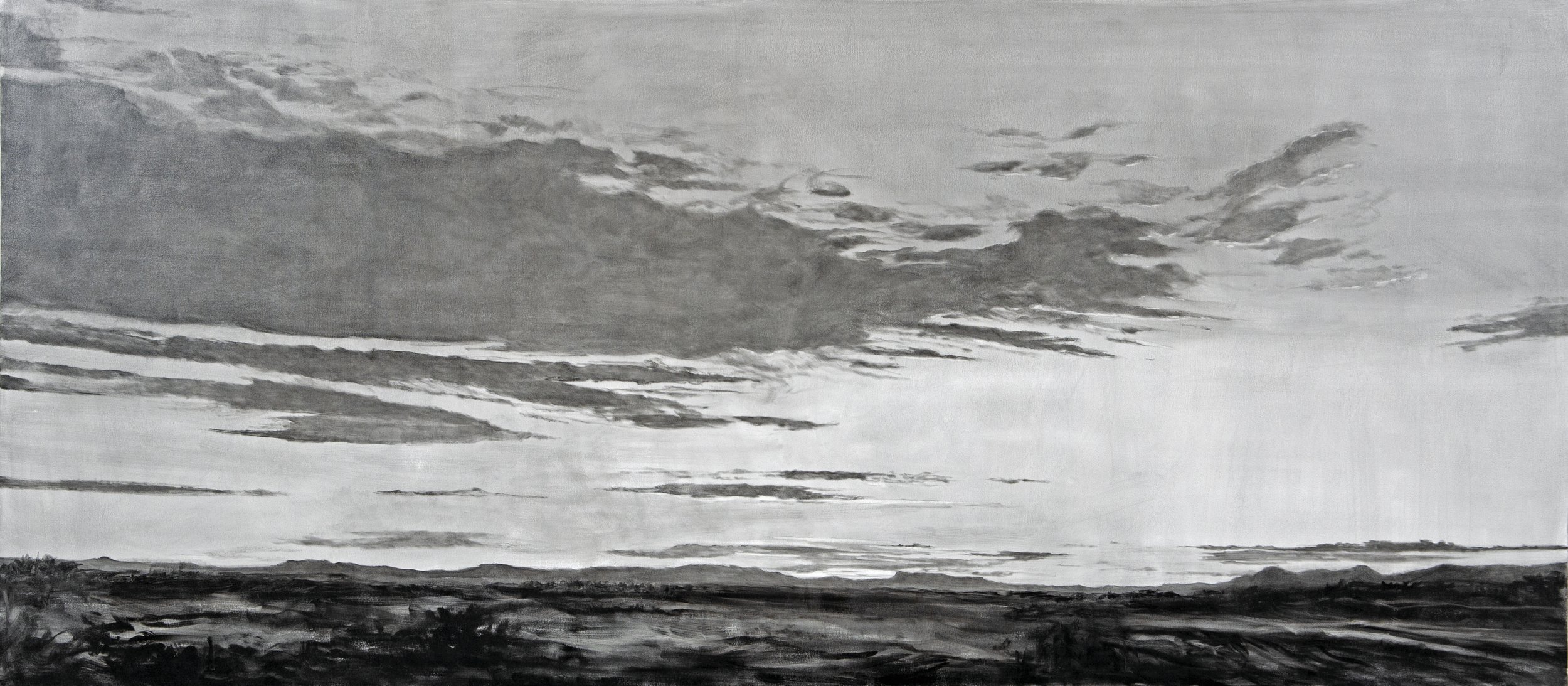    Sunset Cloud Arroyo Seco  , 2020  Oil on canvas  48 x 108 in 