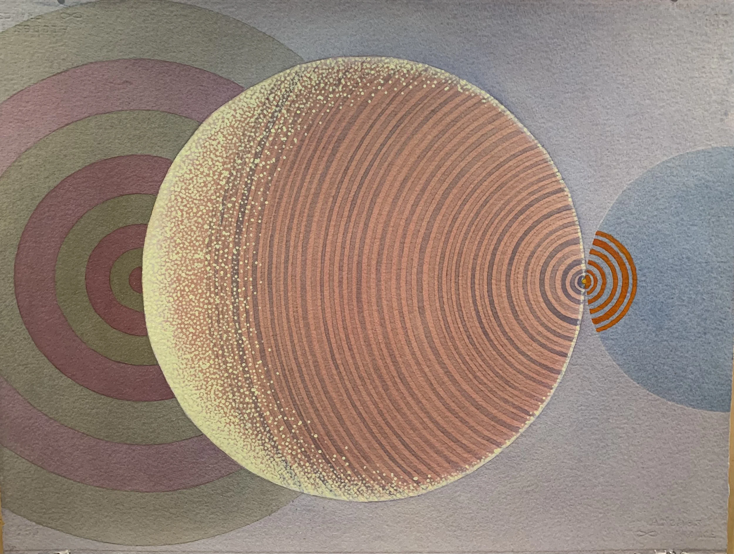    8.11.2025   ,  2025  Acrylic on Arches watercolor paper  22 × 30 in. 