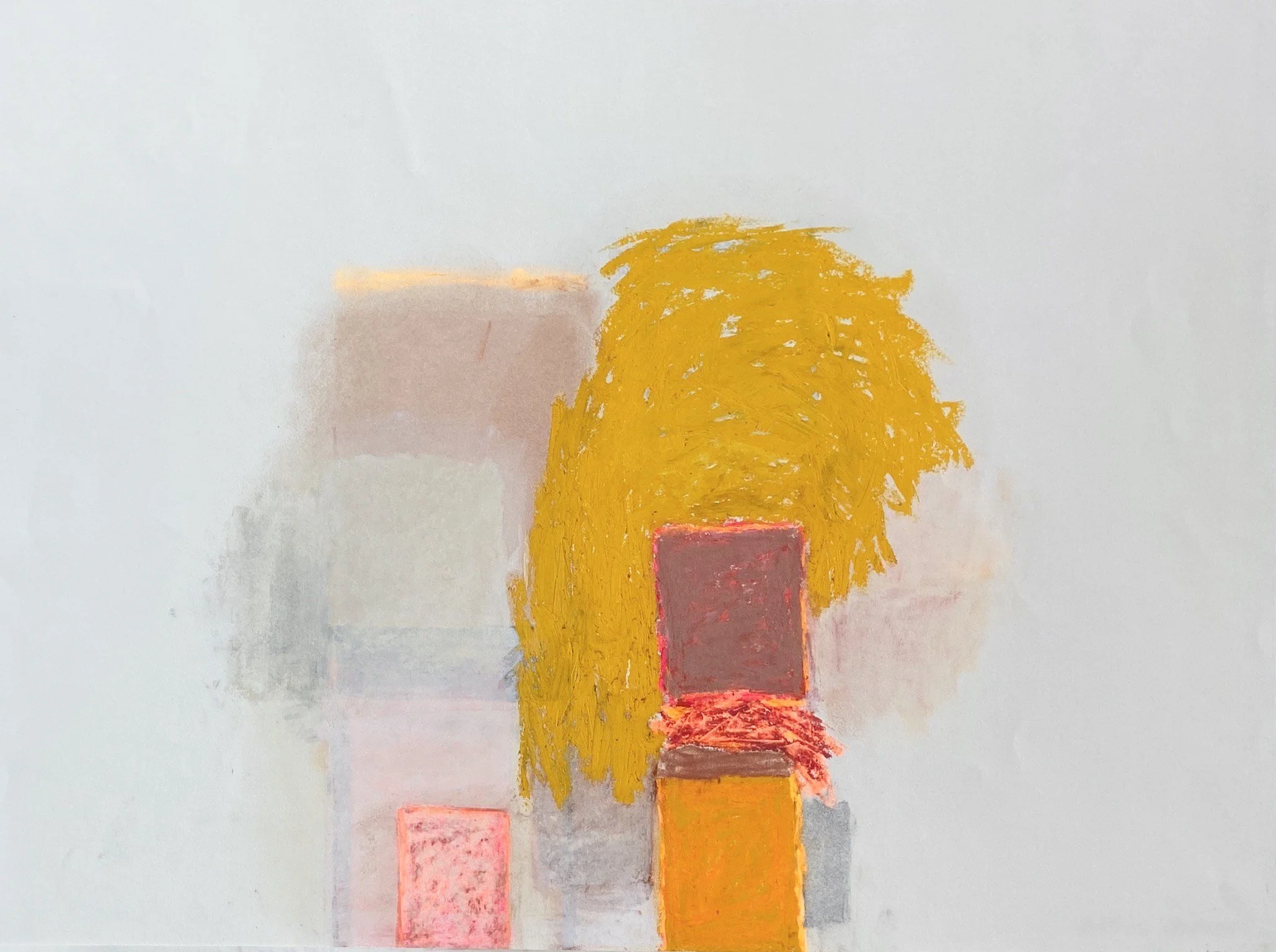    April 23, 2015  , 2015  Pastel and oil pastel on paper  18 x 24 in 