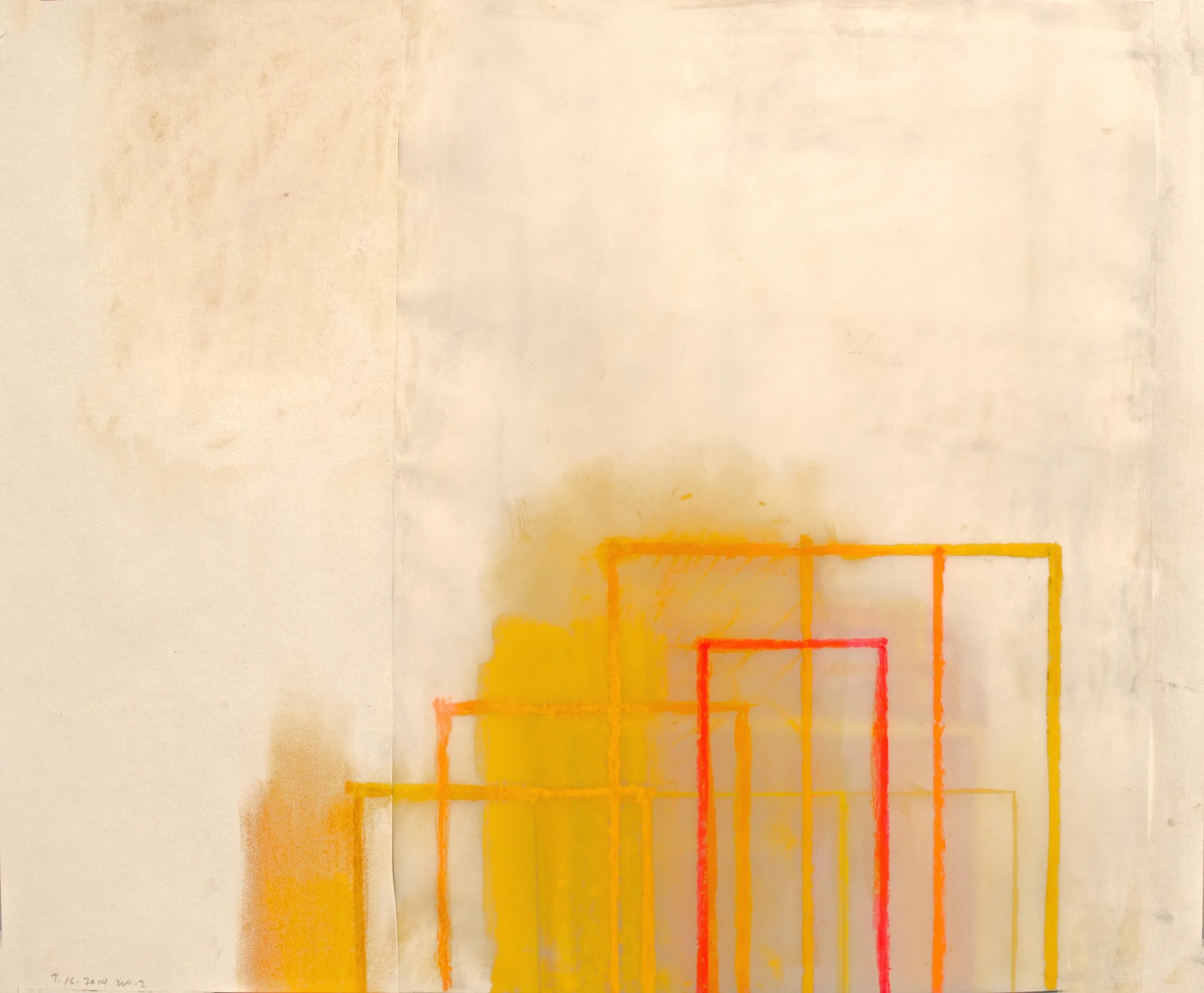    September 16, 2014  , 2014  Pastel on paper  14 x 17 in 