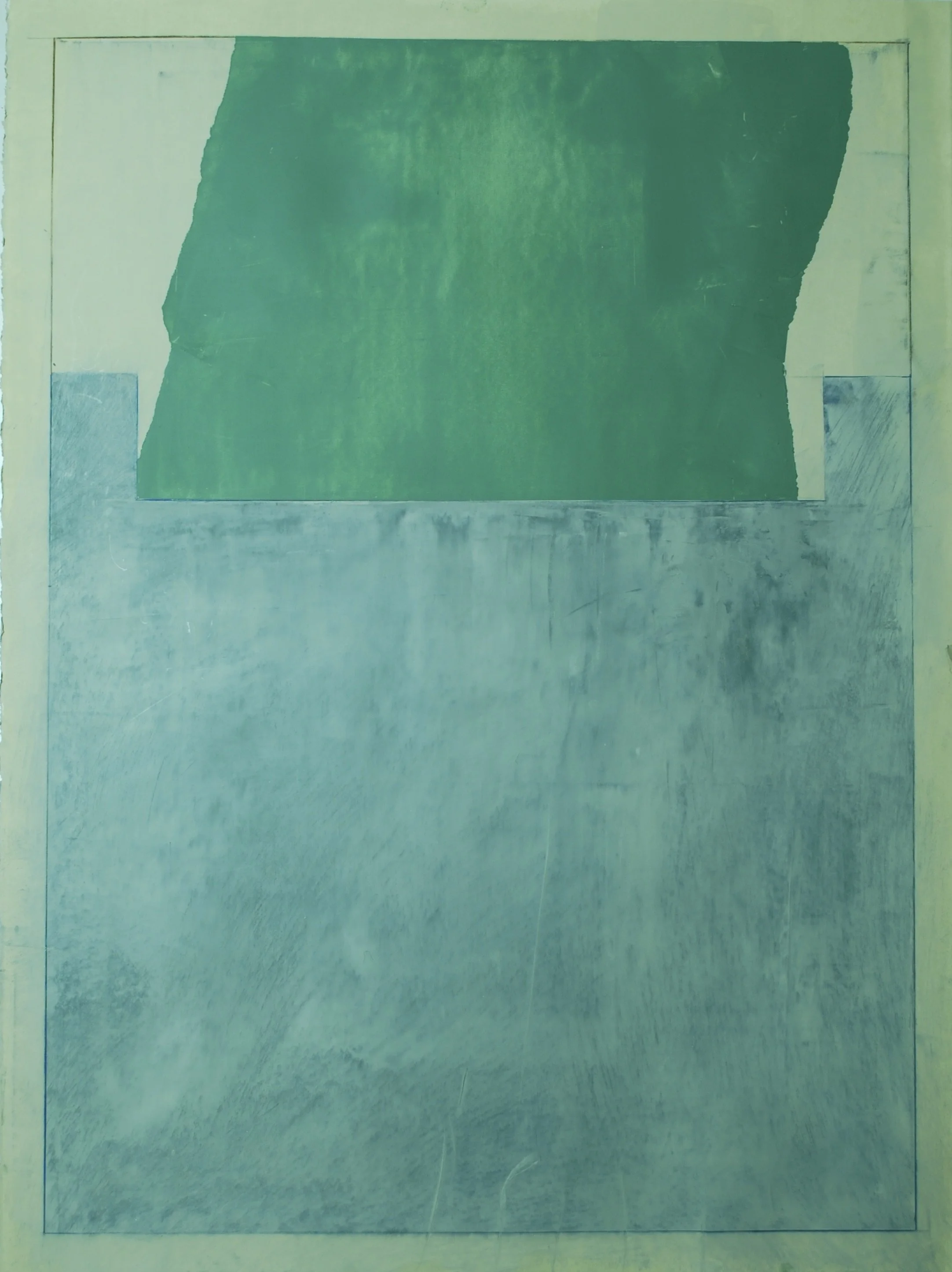  Chalkboard , 2025 Oil, acrylic, dry pigment, and cold wax medium on paper 30×22 