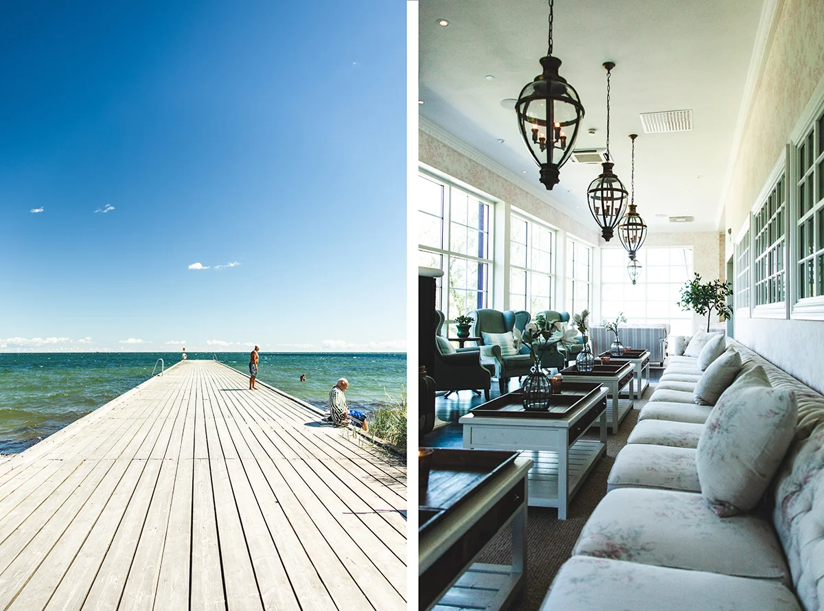 You can relax and rejuvenate in style at Ystad Saltsjöbad.