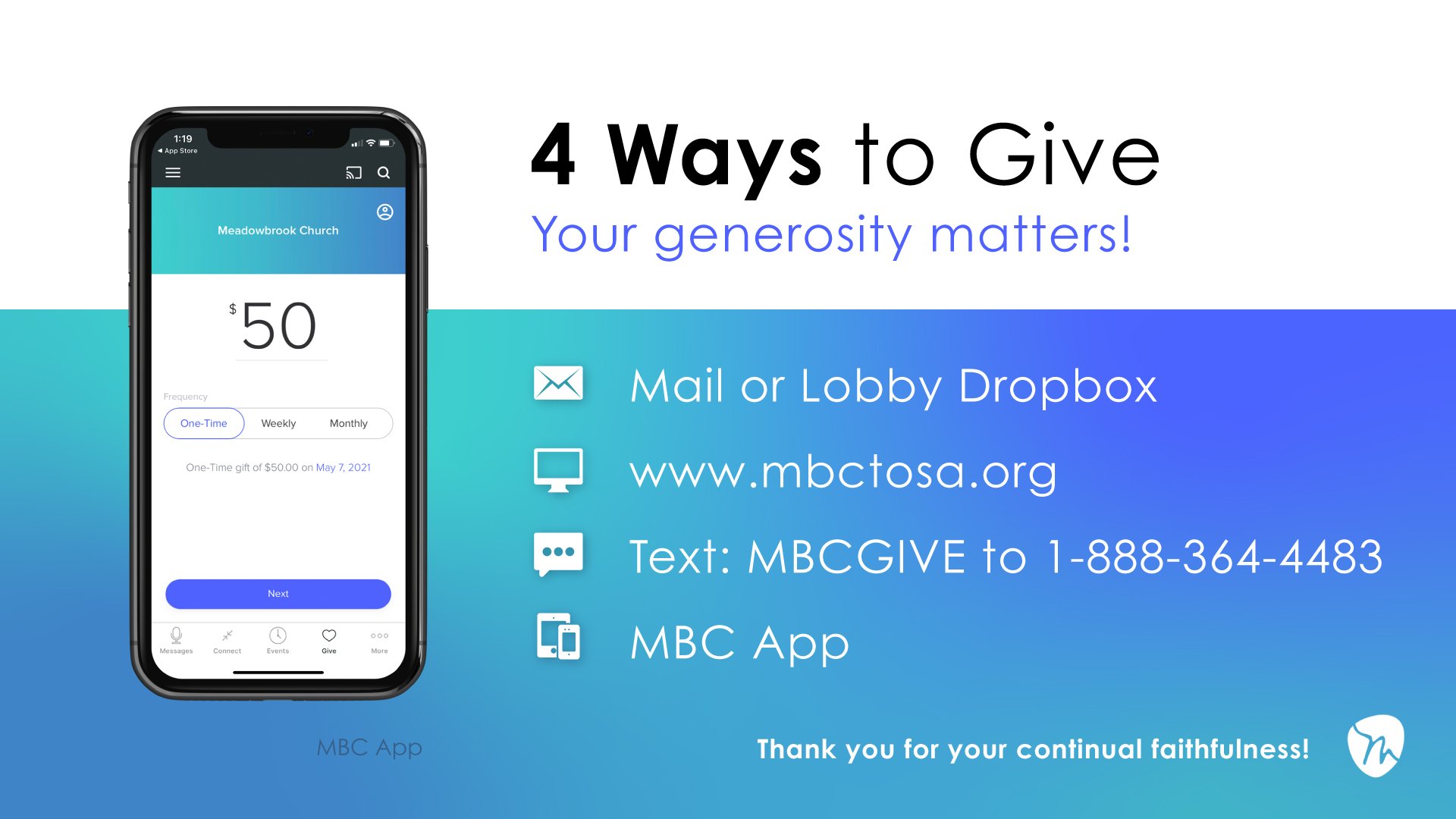 Meadowbrook Church, Milwaukee, WI