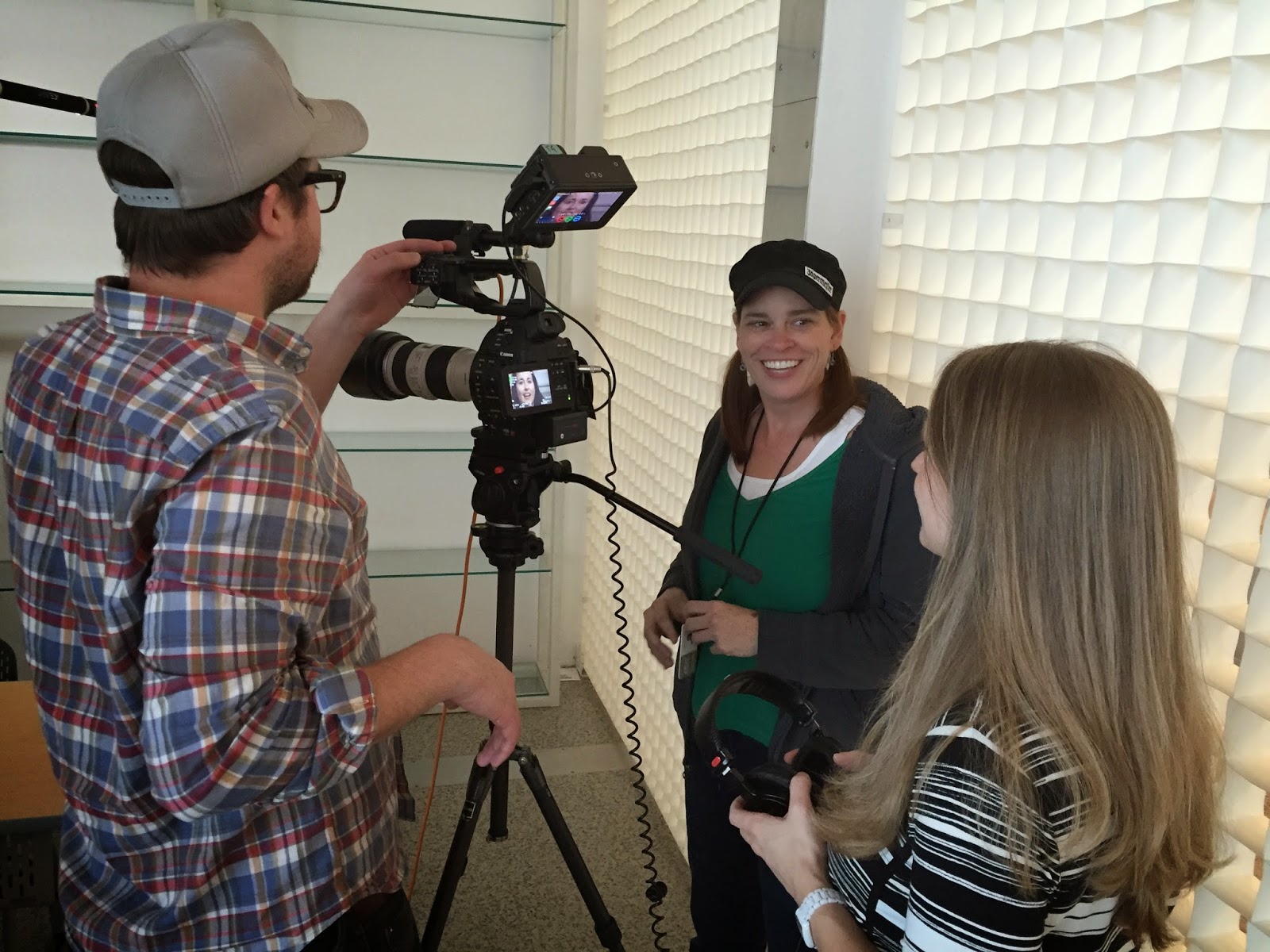 Public TV producers learn the art, technique, and gear used in a documentary interview