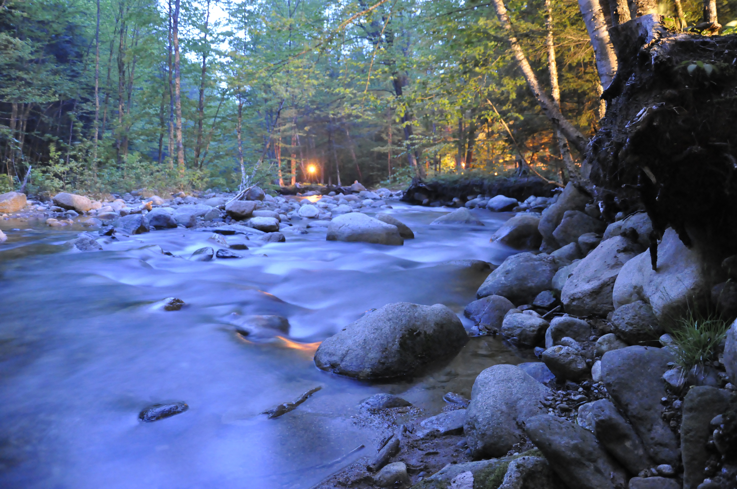 Long exposure on Tripoli Rd in Lincoln, NH