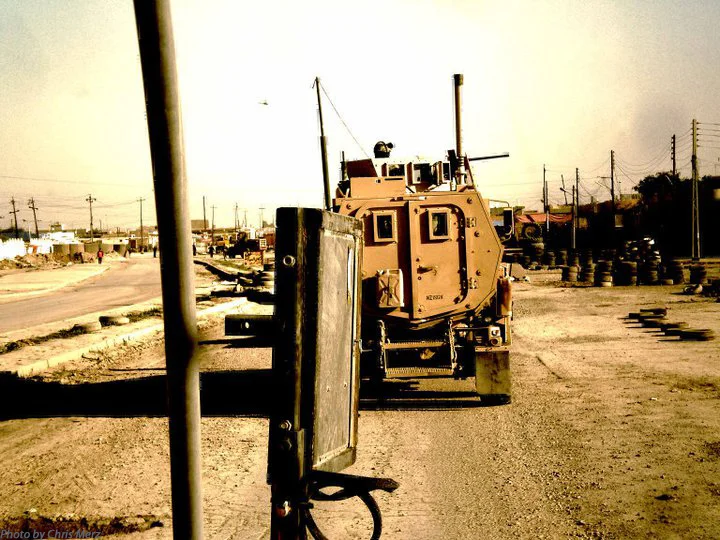 Rolling down the streets of Samarra, Iraq in 2008.