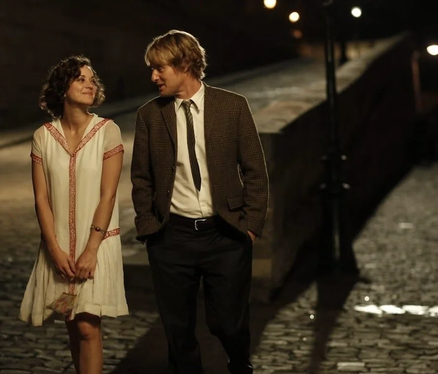 Moonlight in Paris, nighttime walk