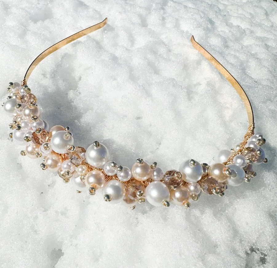 Pearl and Crystal Headband