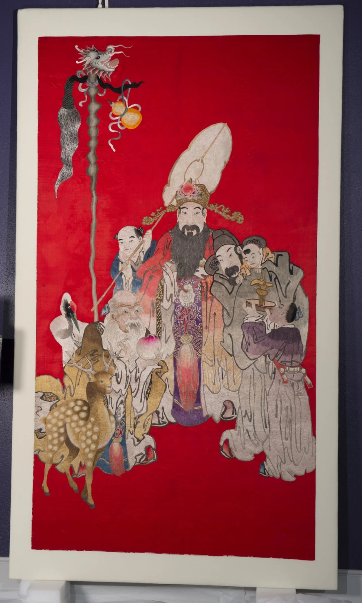 After treatment on custom-made mount