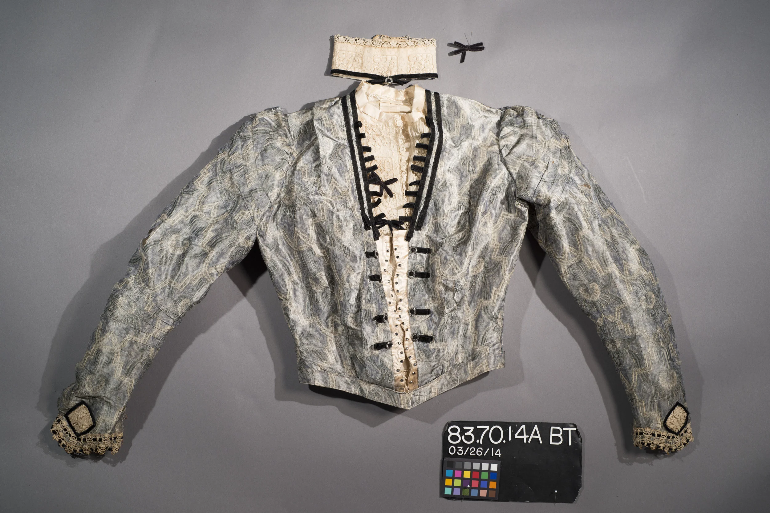 Bodice before treatment
