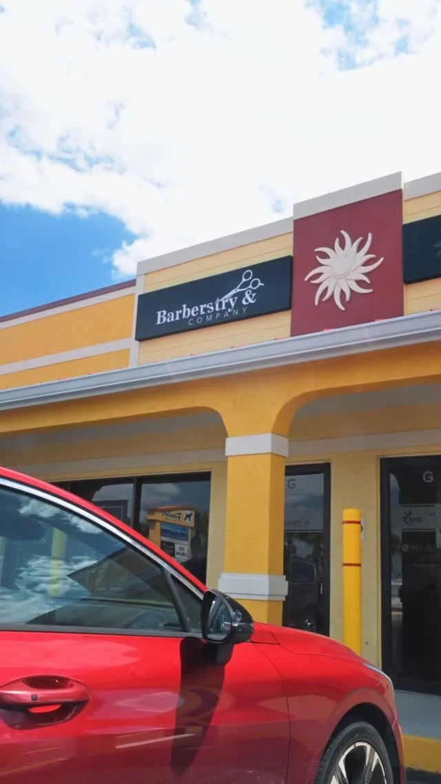 The Barberstry & Company storefront on S McCall Road in Englewood