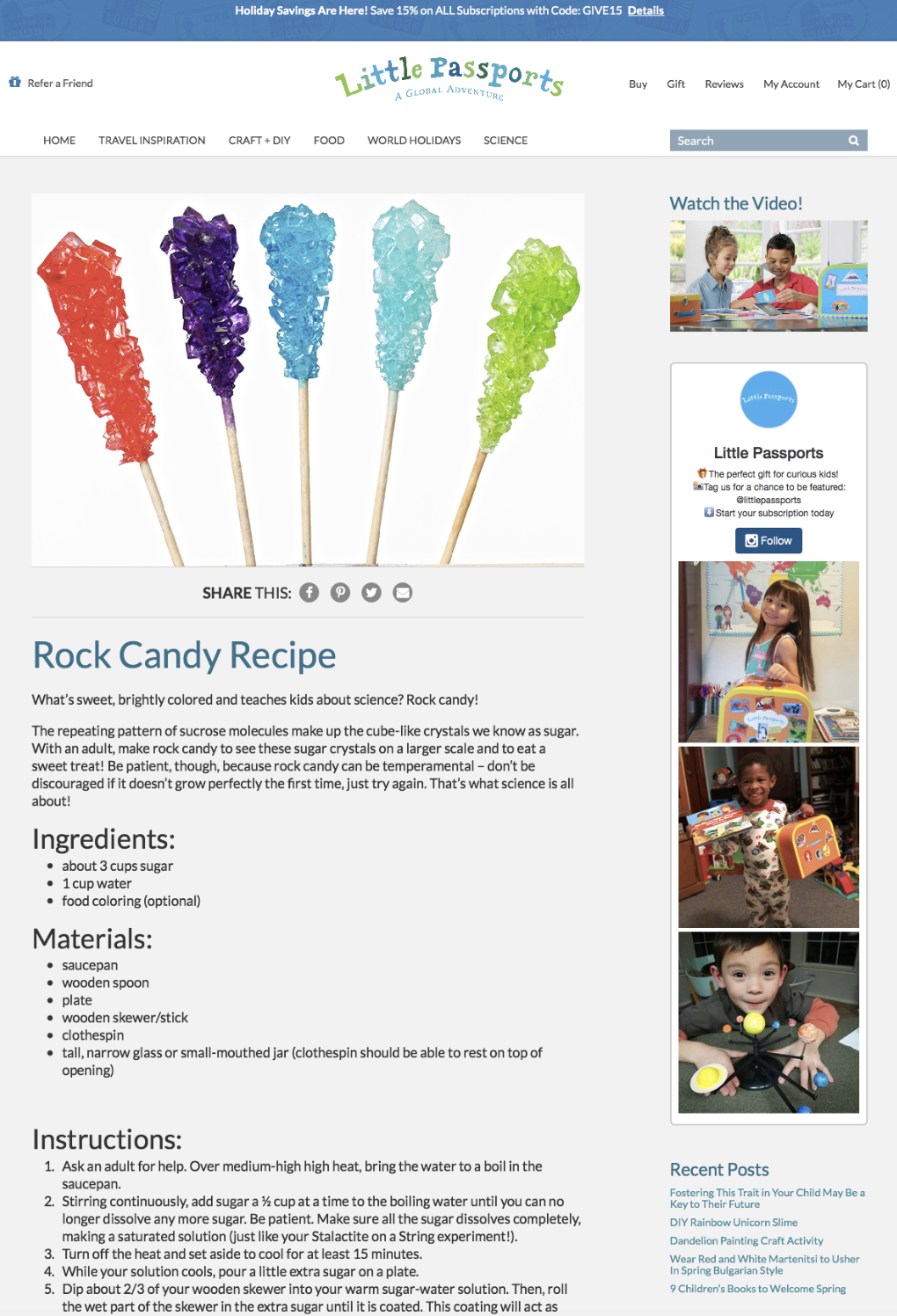 Blog post screenshot