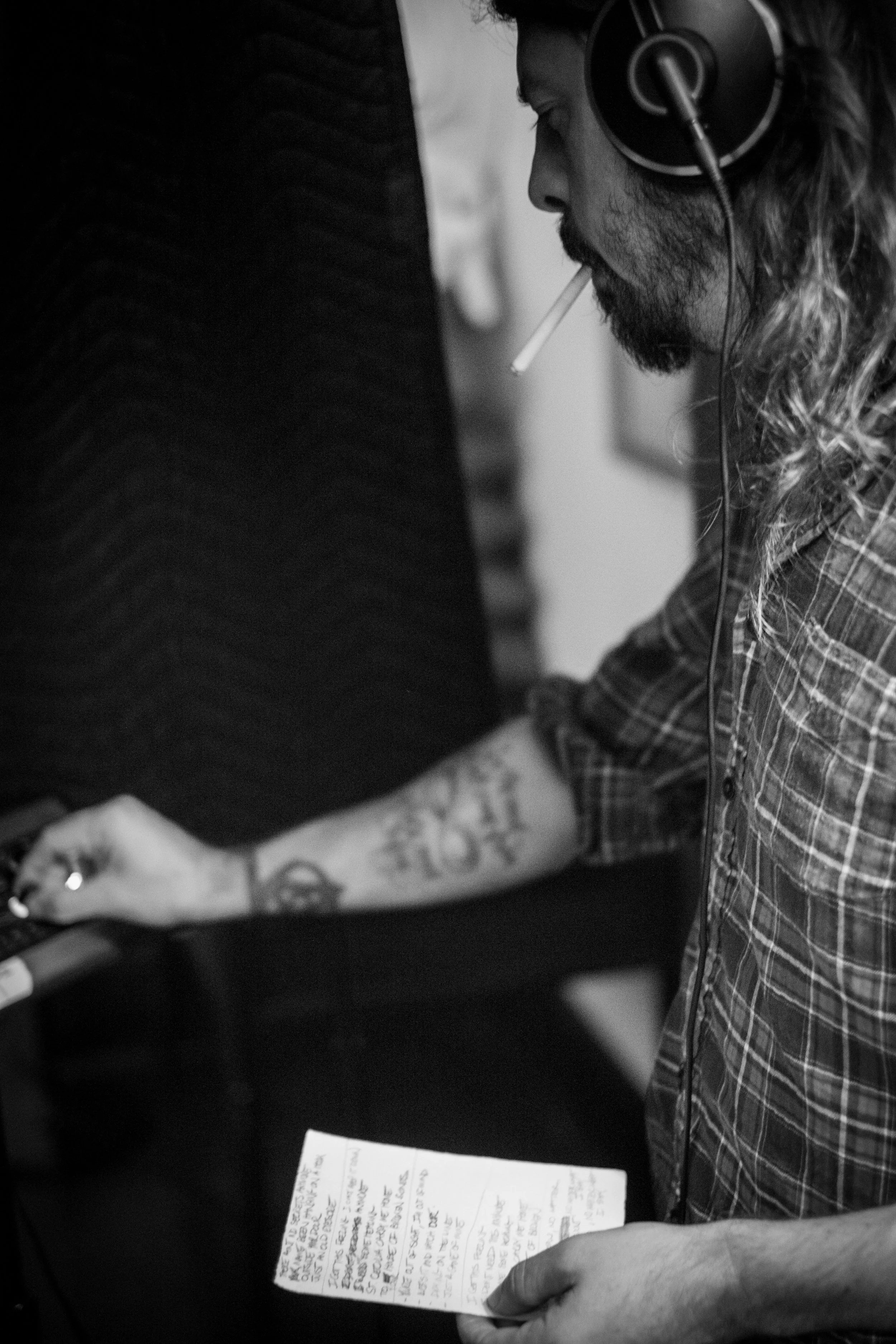 Dave Grohl of the Foo Fighters Recording St. Cecilia in Studio in Austin