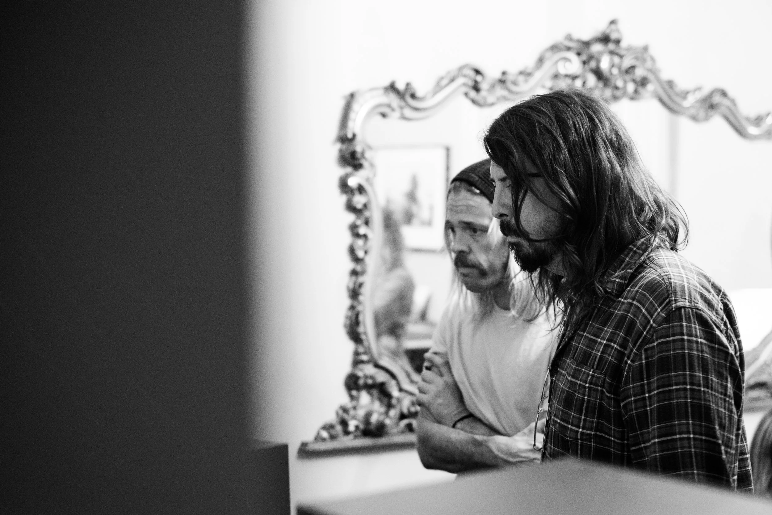 Dave Grohl of the Foo Fighters Recording St. Cecilia in Studio in Austin