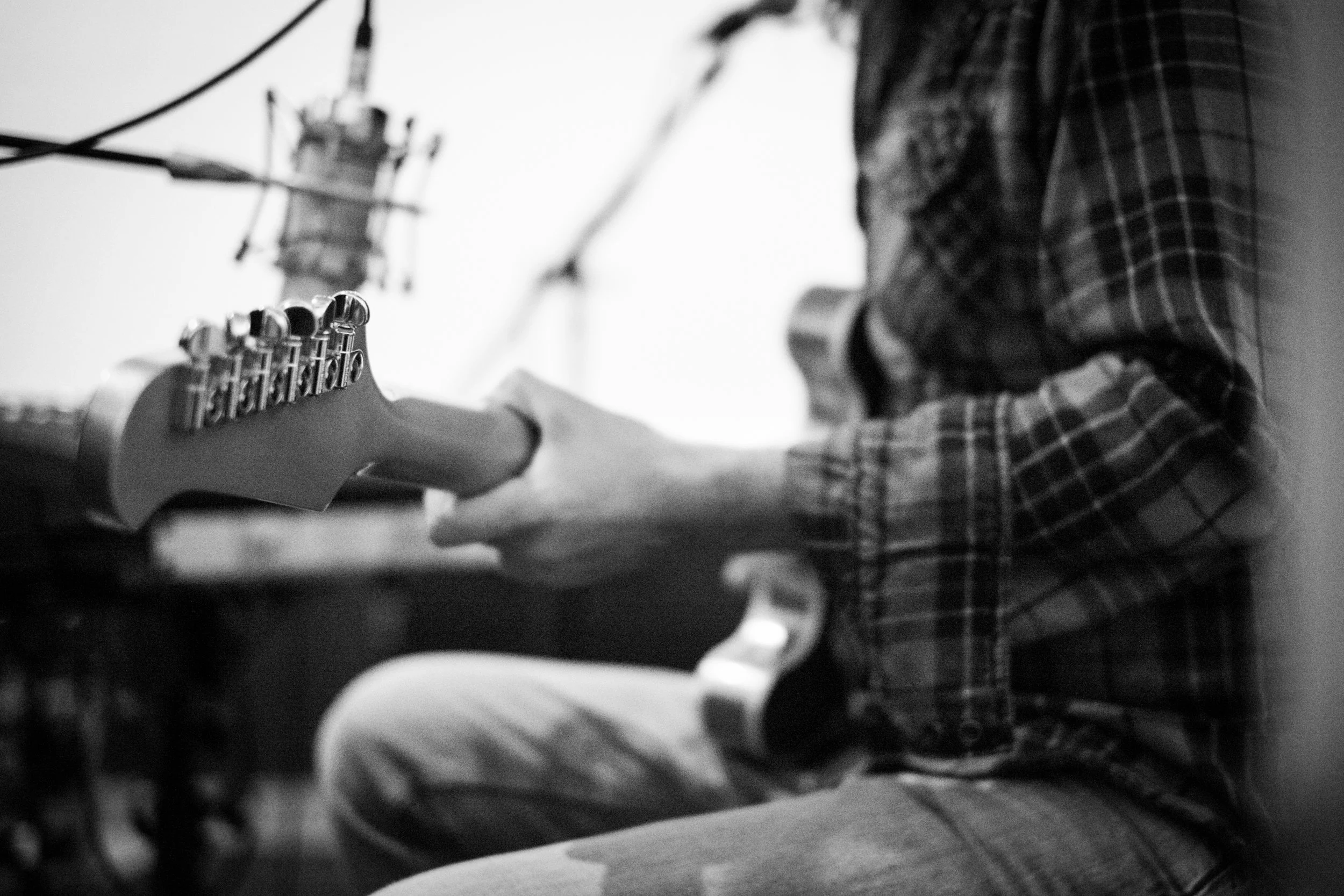 Dave Grohl of the Foo Fighters in LA Studio