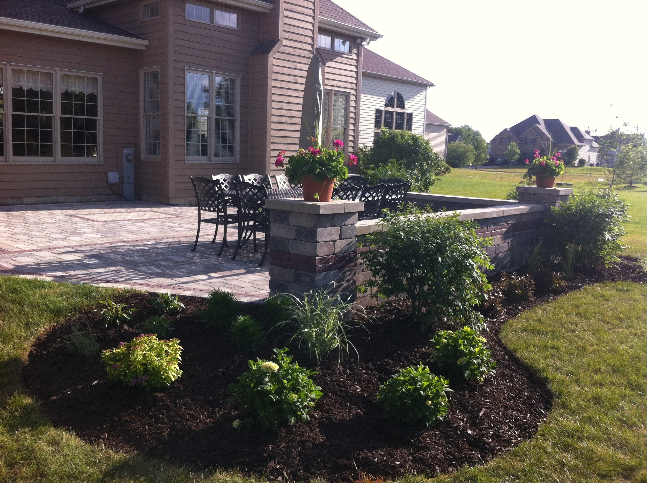 Landscape Plantings Near a Patio
