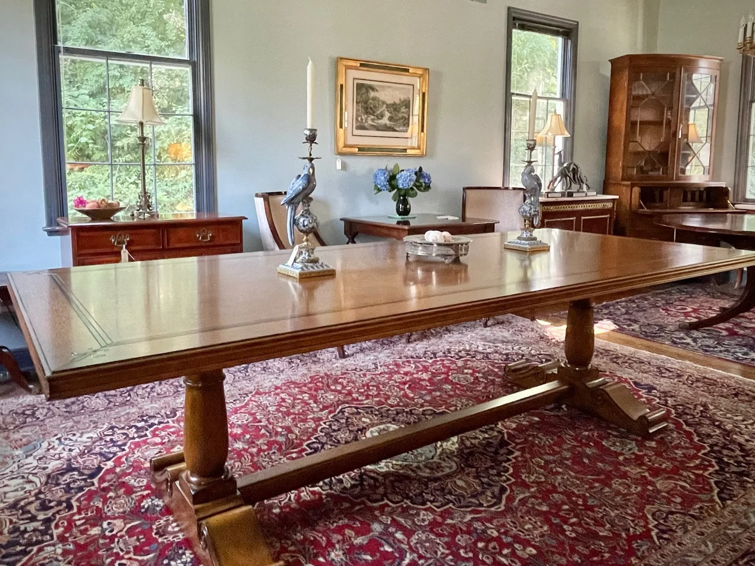 French Oak Refectory Dining Table — Richard Bevan Furniture, image size:1500x1125