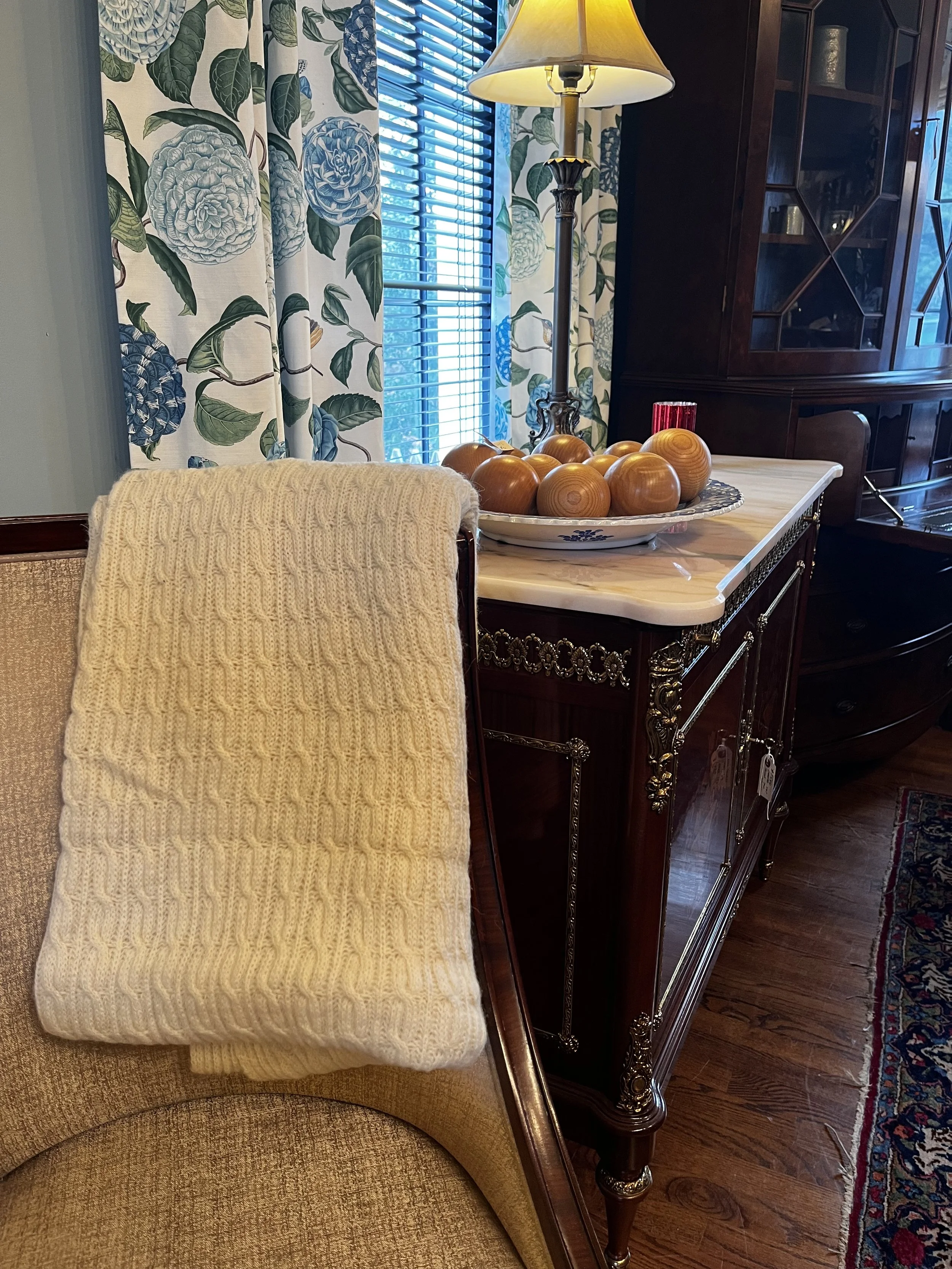 Alpaca & Mohair blankets. Bespoke, fine furniture store Morristown, New Jersey - close to NYC.  Home Furnishings, showroom, antiques, custom tables, custom sofas, upholstery, & window treatments.