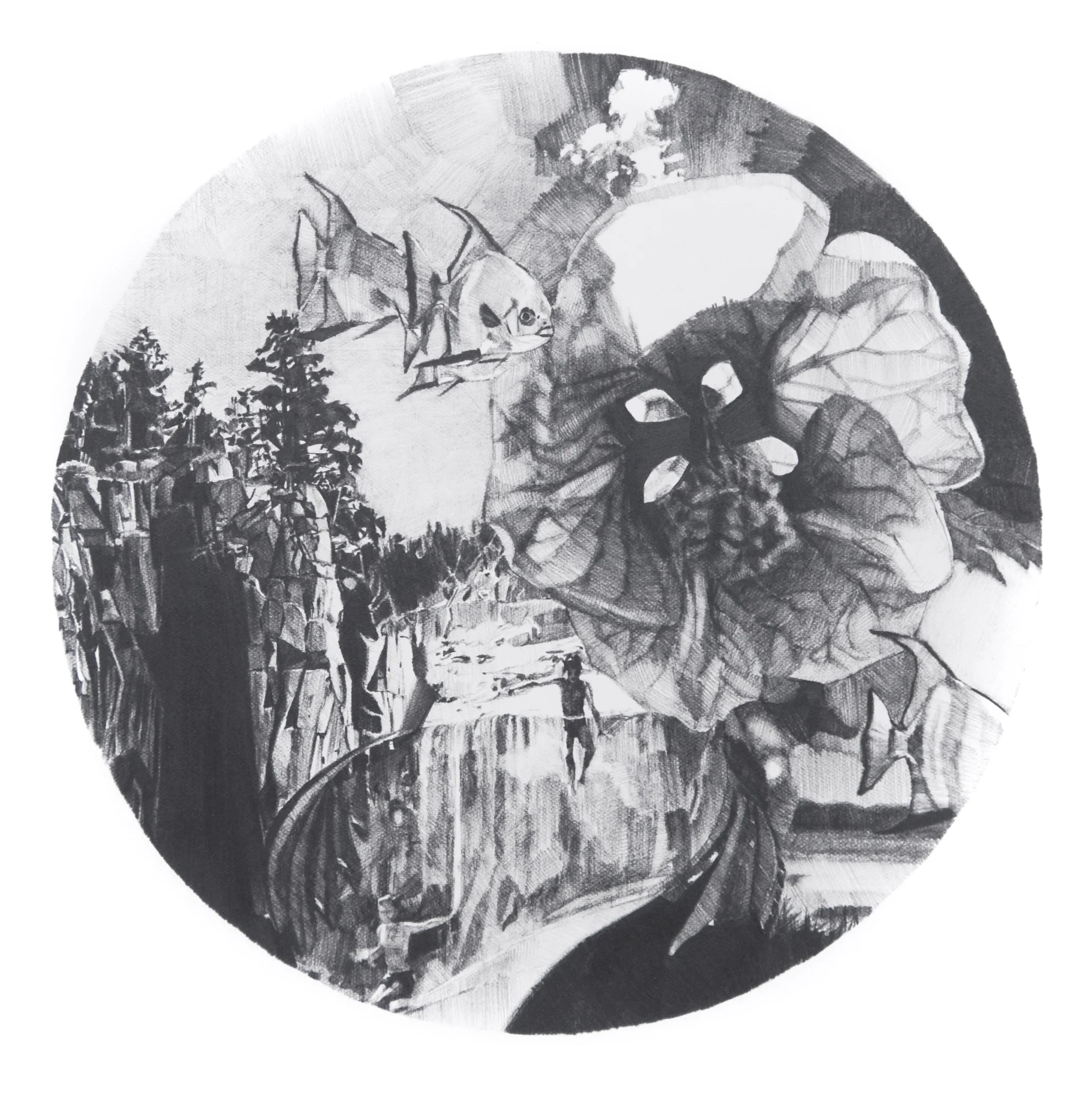 Landscape with Abutilon