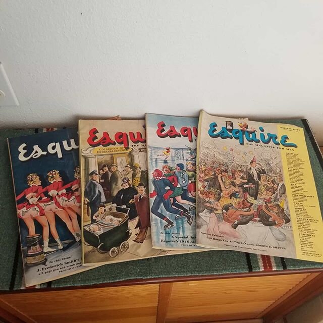 Vintage Esquires means Vargas Girls! Jan-April 1946. From The Red River auction. .
.
#resellercommunity #redriverestate #rubenstuff #pinup #vintage #esquire #vargas #vargasgirl