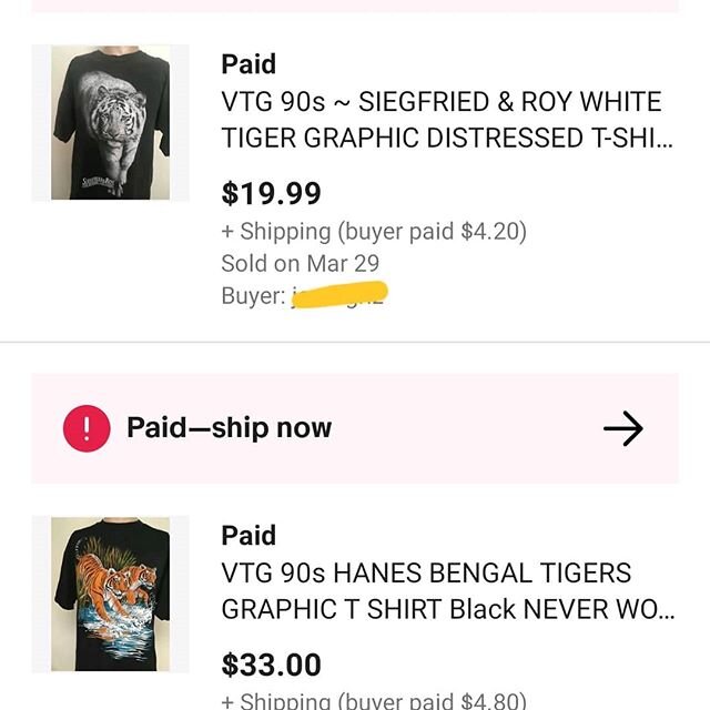 Must be tiger season! .
.
.
#resellercommunity #reseller #tigerking #ebaysales