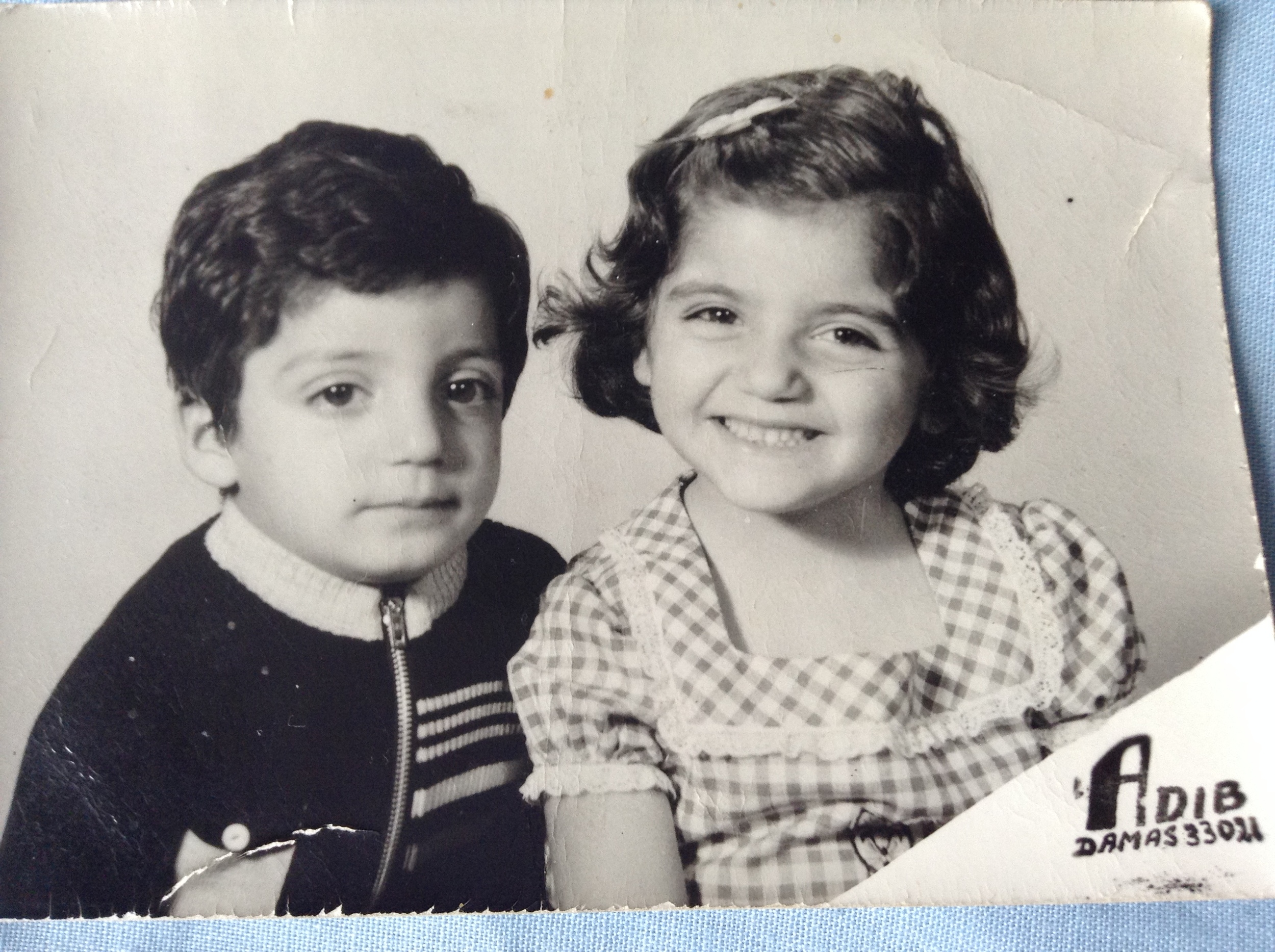 My brother and I at the age of 5 and 6 respectively.