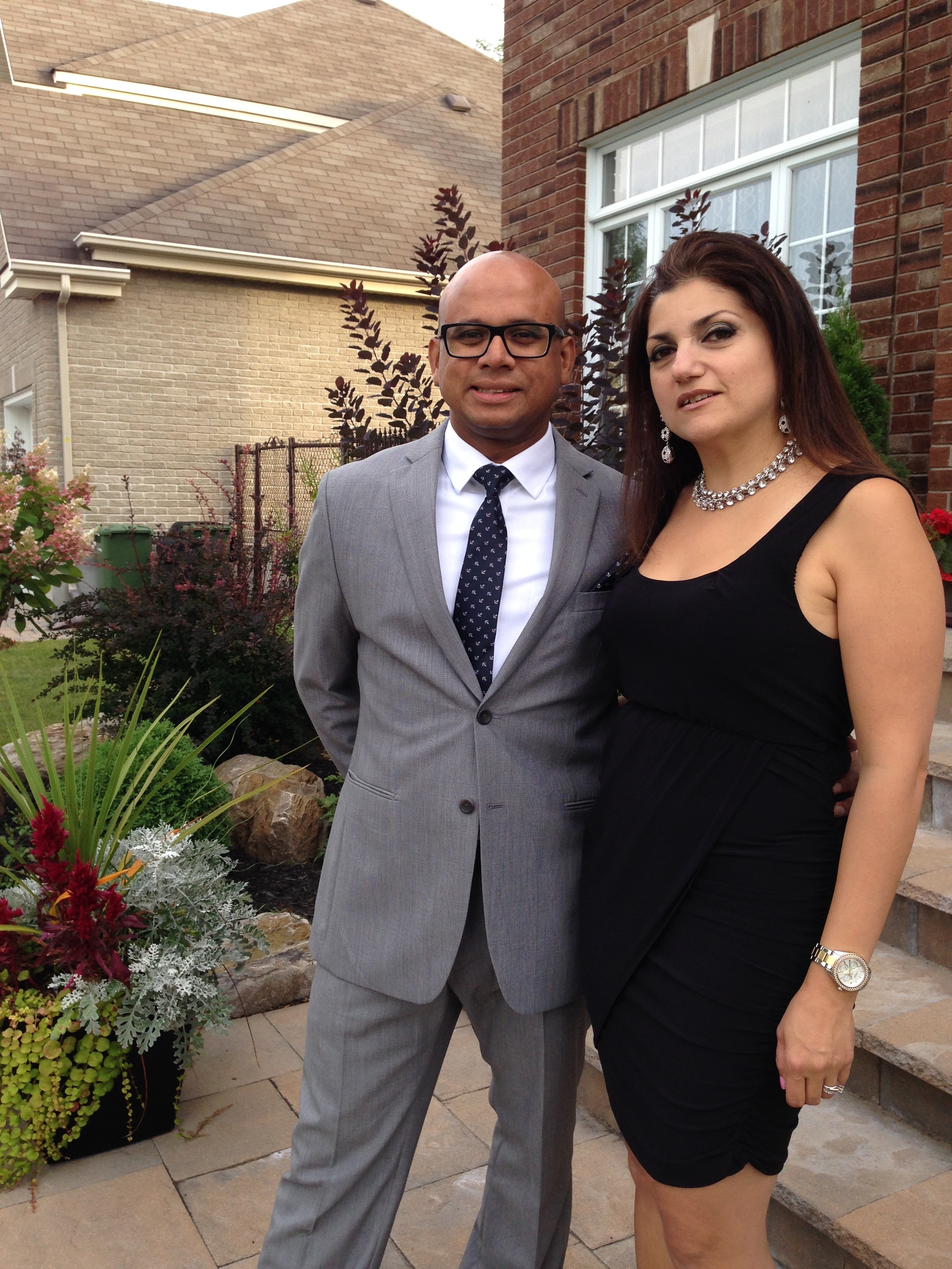 August 2014 on my way to my cousin's wedding with my husband Ashiq. I was 4 months into the Weight Watchers program and had already lost 8 lbs. .