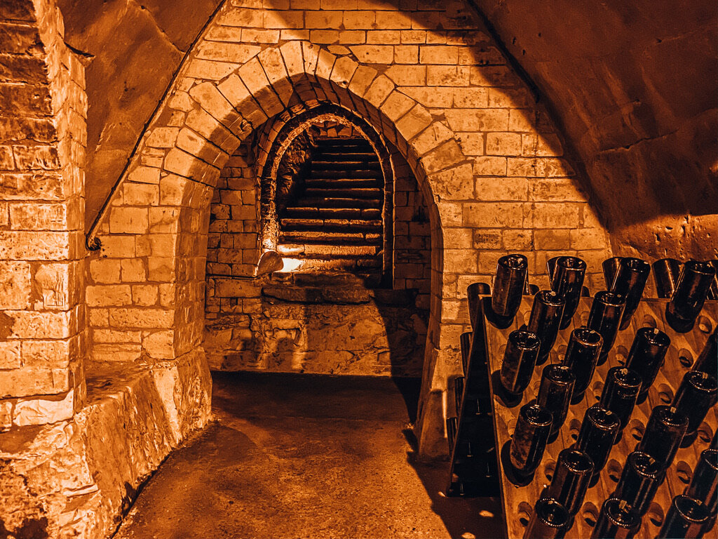 Champagne Taittinger Tour - Reims France - Top Things to Do - Chalk Caves Pupitre.jpg