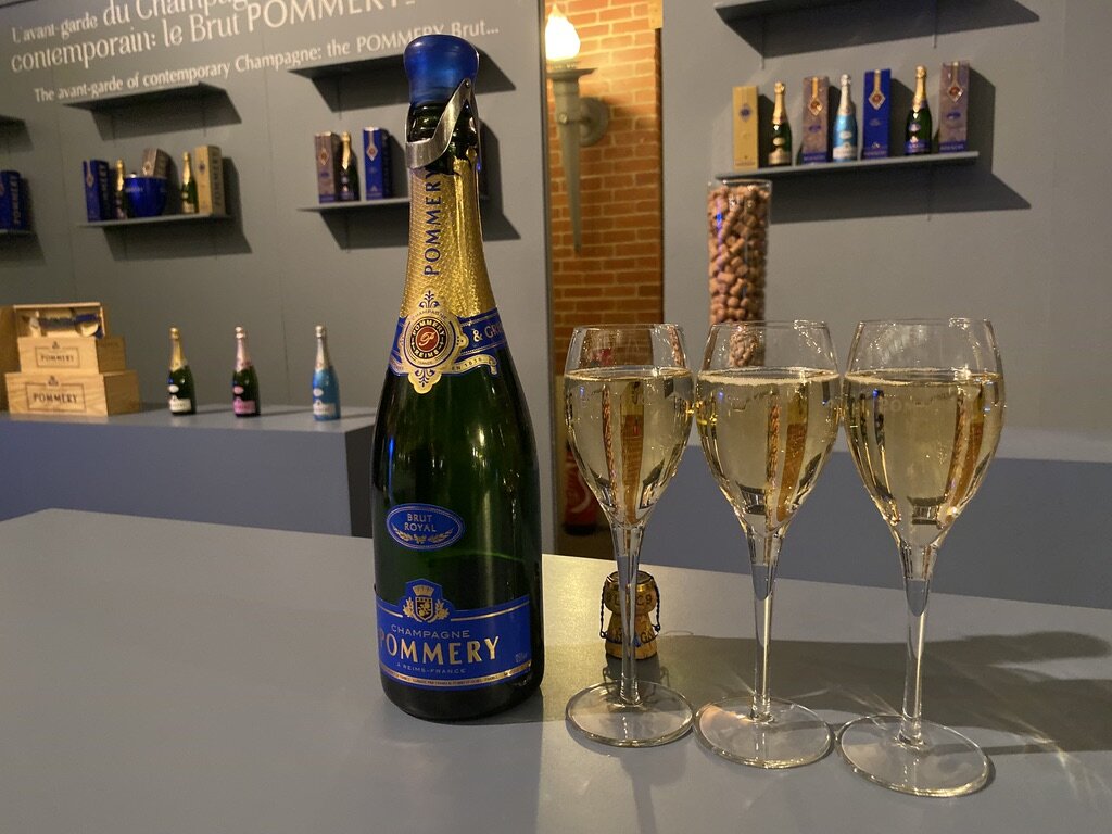 Champagne Pommery in Reims. Pommery Champagne Estate. Pommery is one of the largest champagne houses in Reims. 