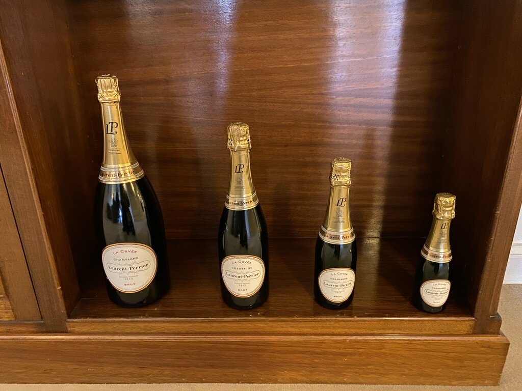 Champagne Laurent Perrier - Top Places to Visit in Reims Champagne France Bottle Sizes.jpg