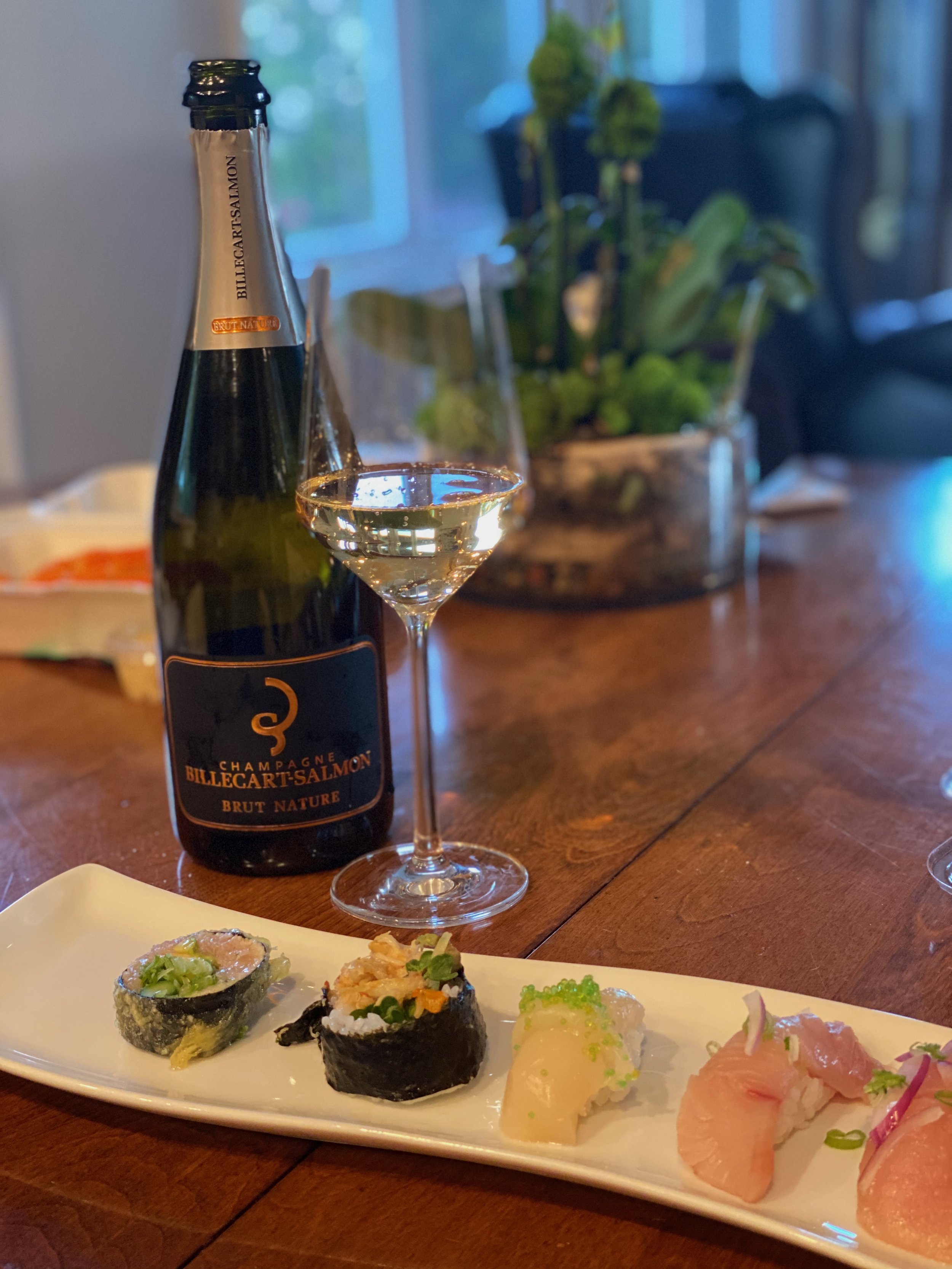 Sushi and Champagne Billeart Brut Nature Pairing.jpg
