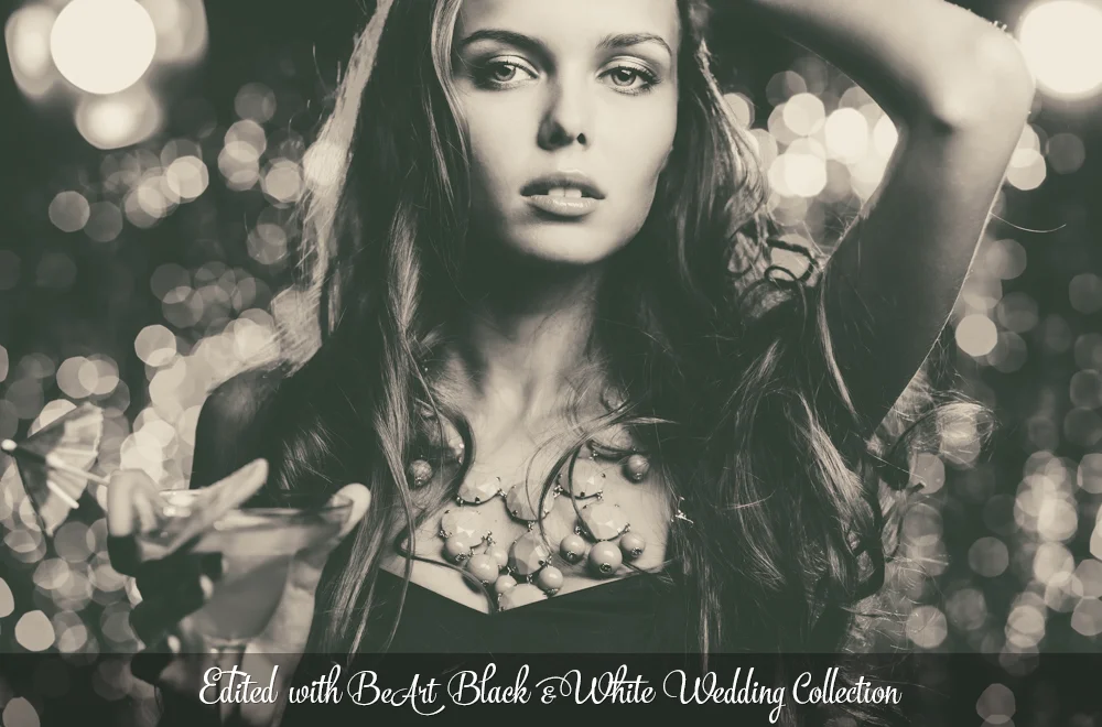 Black and White Wedding Lightroom Presets, Photoshop actions & Camera RAW Presets by @BeArtPresets