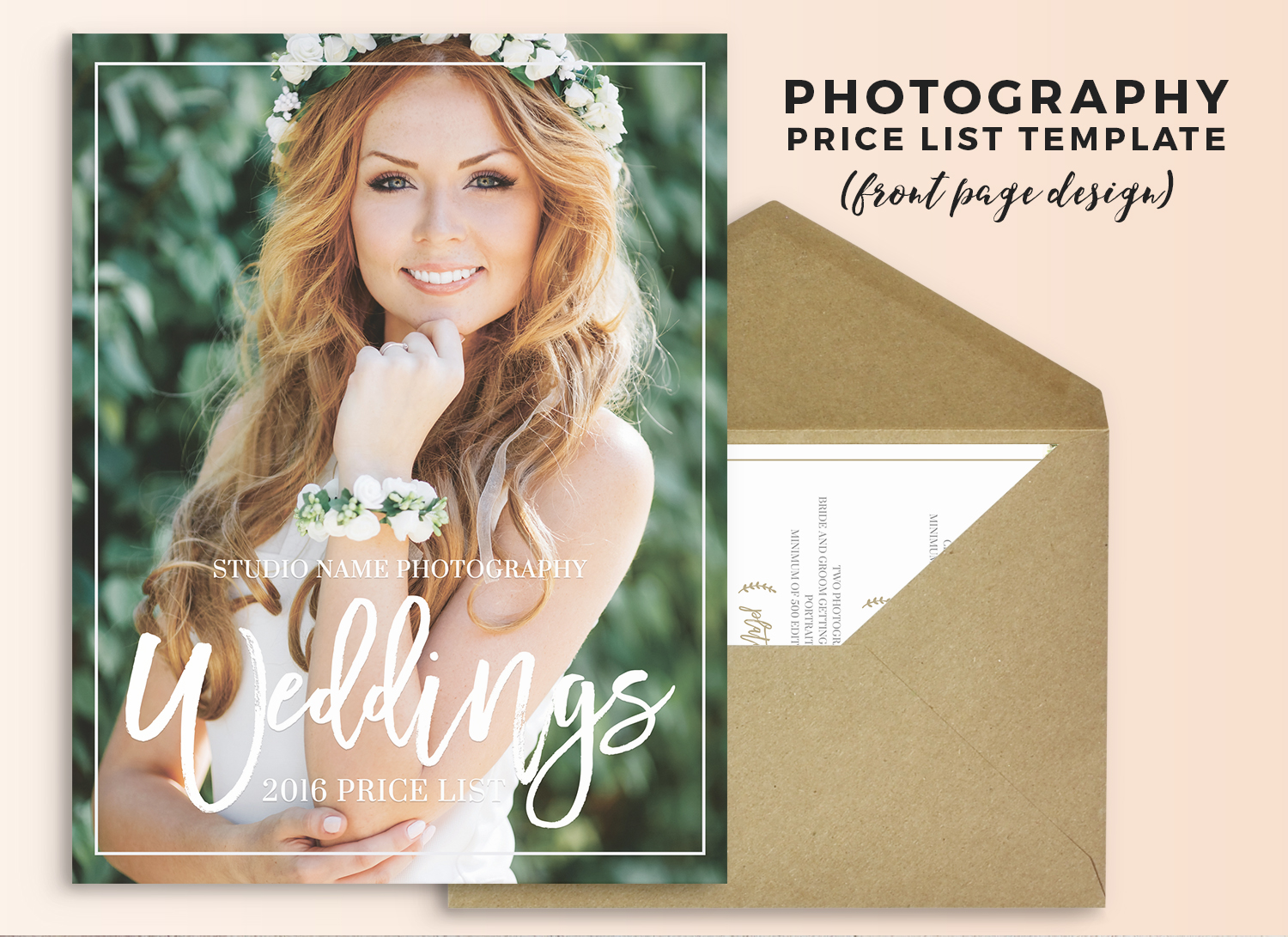 Photoshop Marketing Template - Pricing Guide