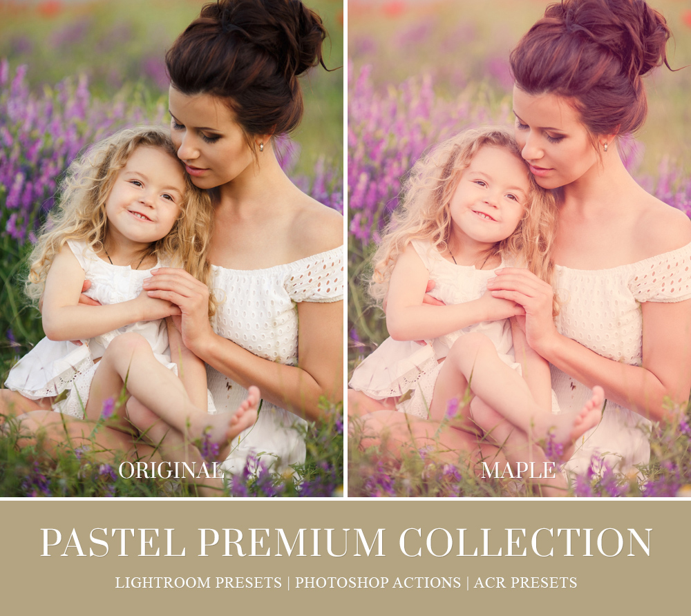 Pastel Lightroom preset for family shoots