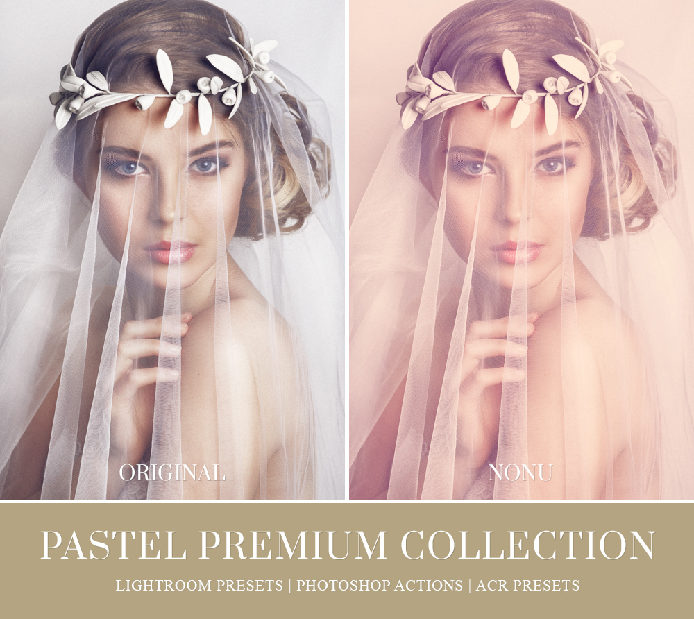 Pastel lightroom presets for weddings